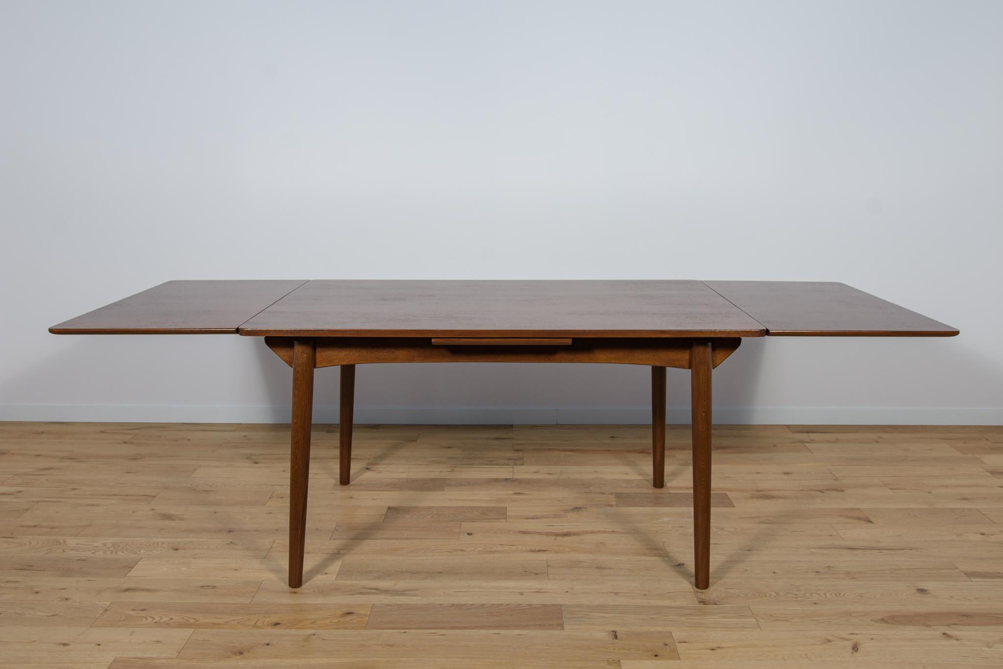 Mid-Century Danish Extendable Teak Dining Table, 1960s For Sale 2