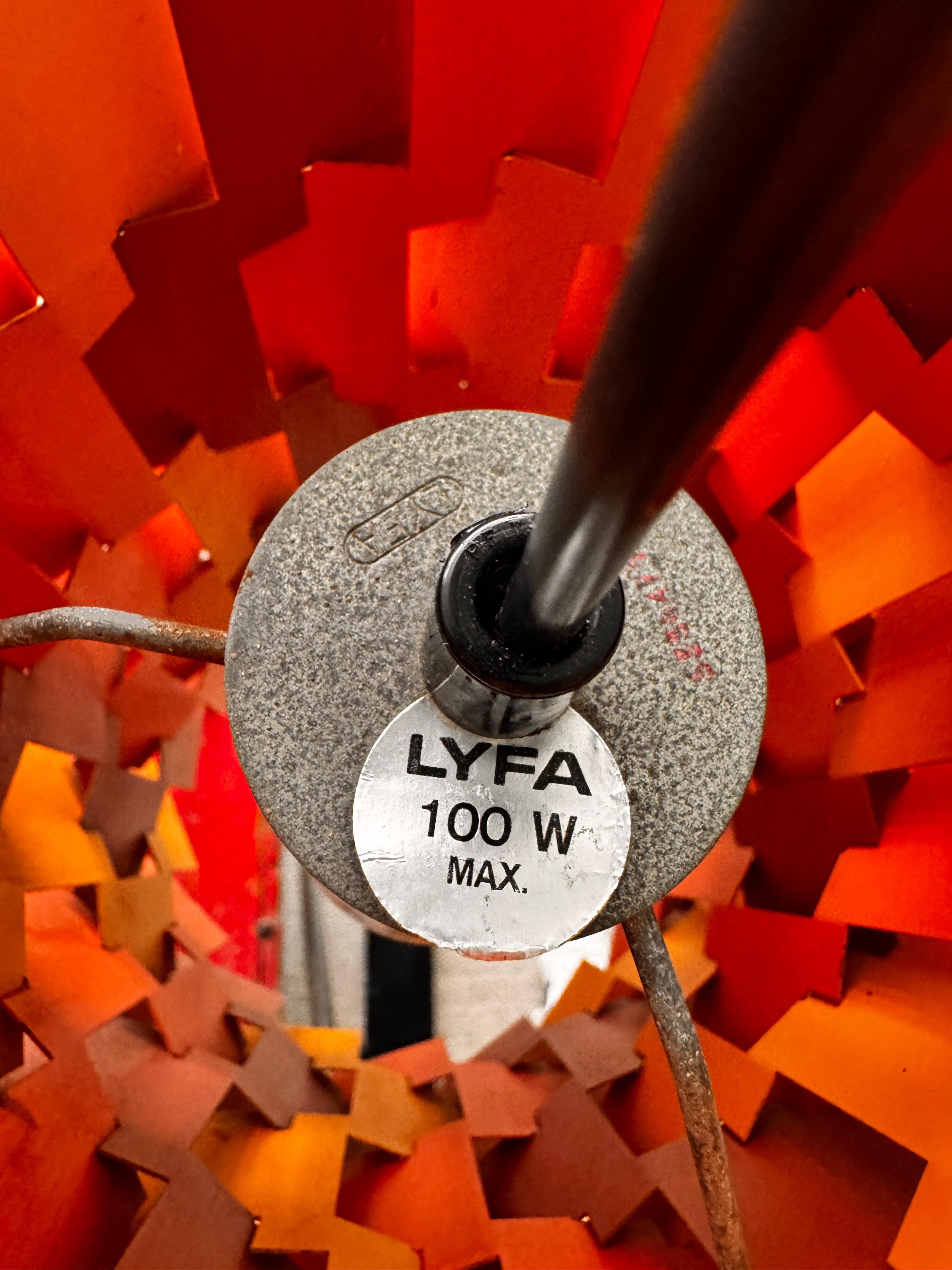 Pendente danese Facet Pop di Louis Weisdorf per Lyfa, 1960 in vendita 5
