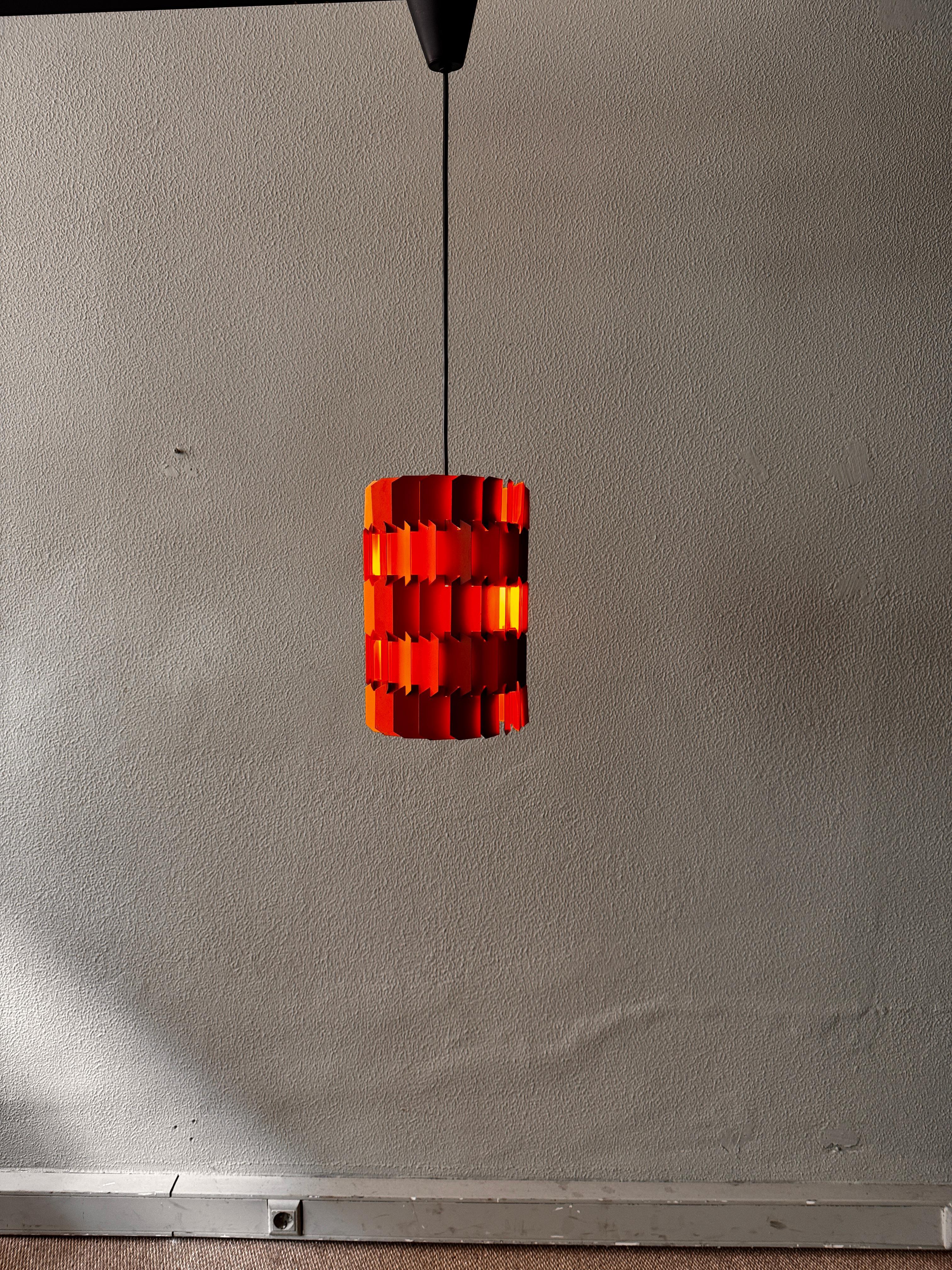 Mid-Century moderno Pendente danese Facet Pop di Louis Weisdorf per Lyfa, 1960 in vendita