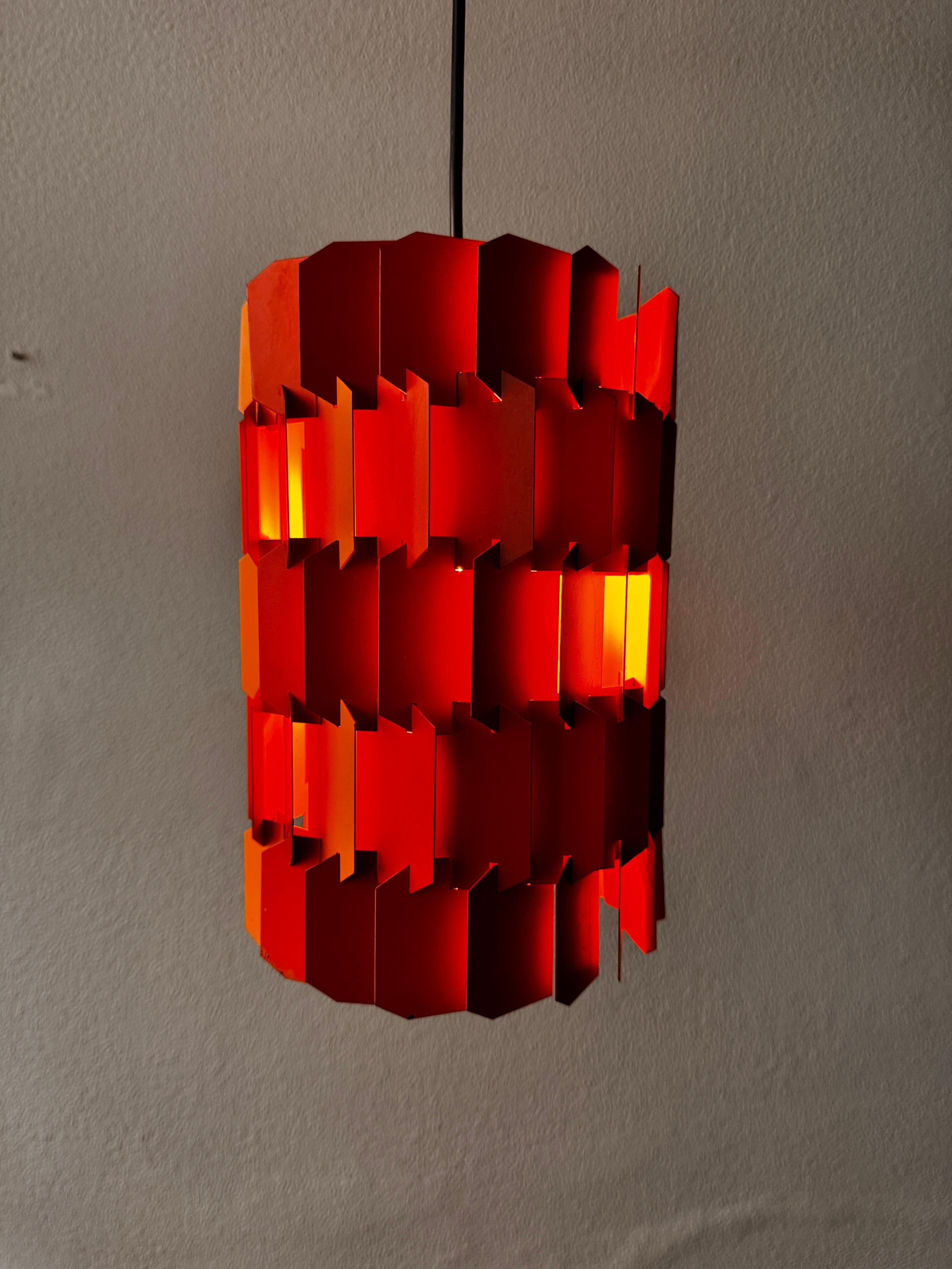 Metà XX secolo Pendente danese Facet Pop di Louis Weisdorf per Lyfa, 1960 in vendita