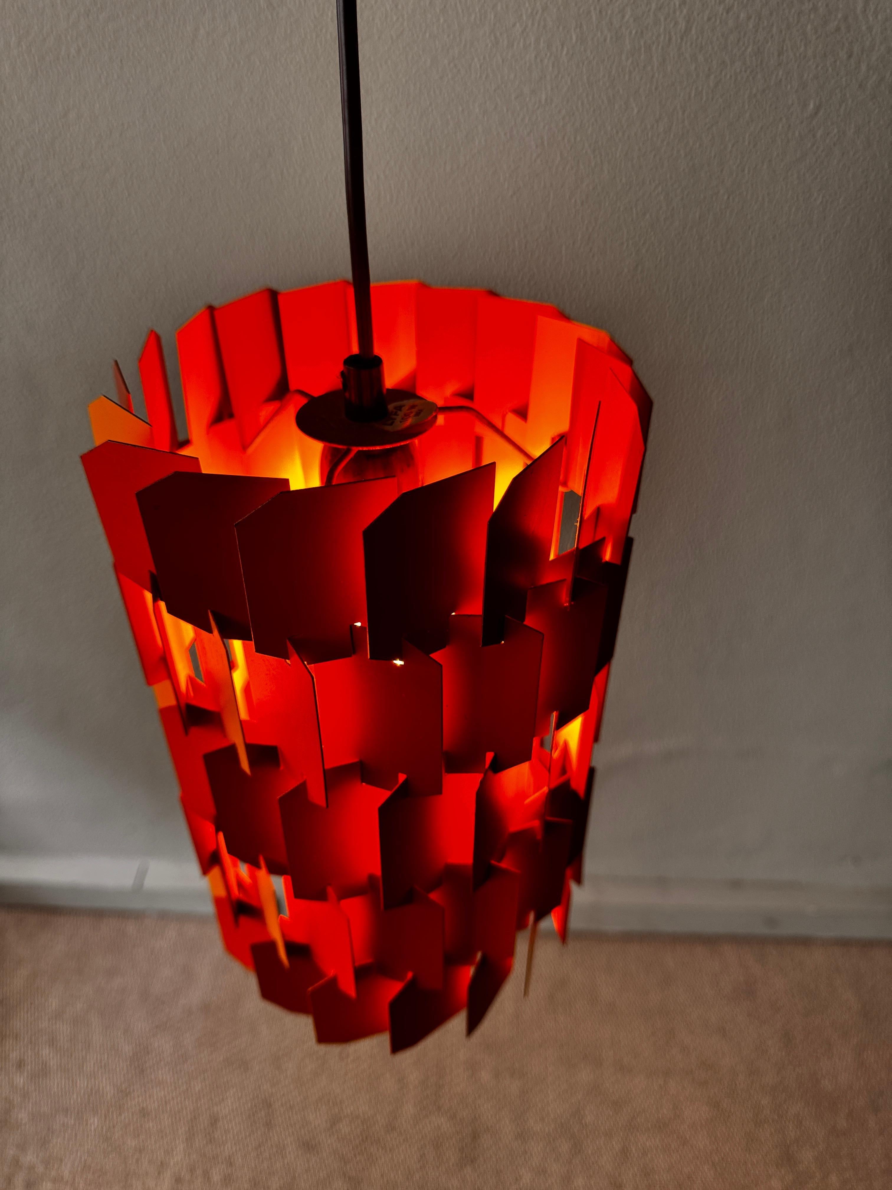 Pendente danese Facet Pop di Louis Weisdorf per Lyfa, 1960 in vendita 1