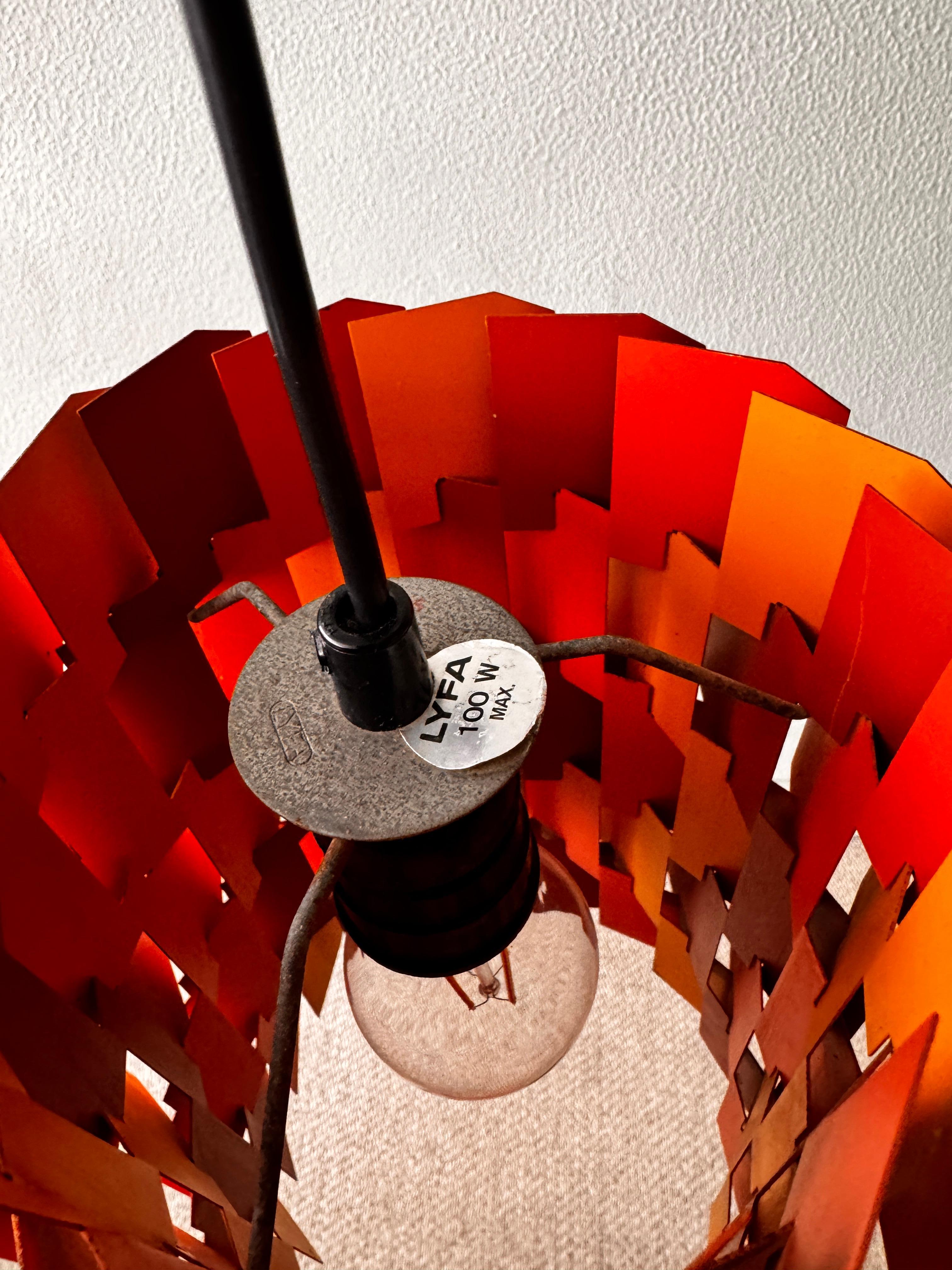 Pendente danese Facet Pop di Louis Weisdorf per Lyfa, 1960 in vendita 2