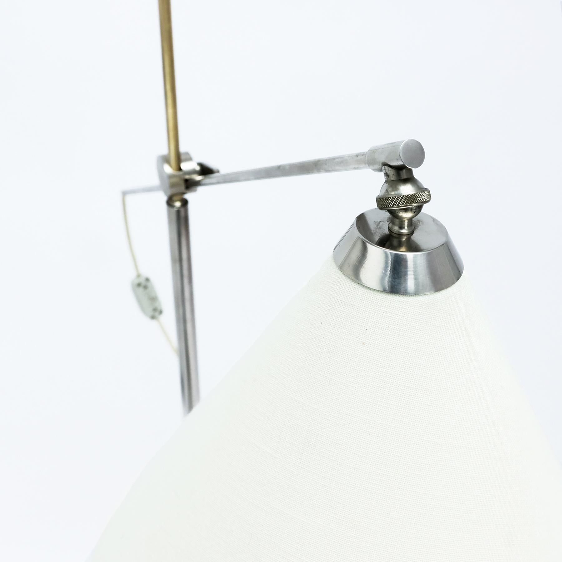 Mid century Danish floor lamp, model THV376 by TH. Valentiner for Povl Dinesen 1