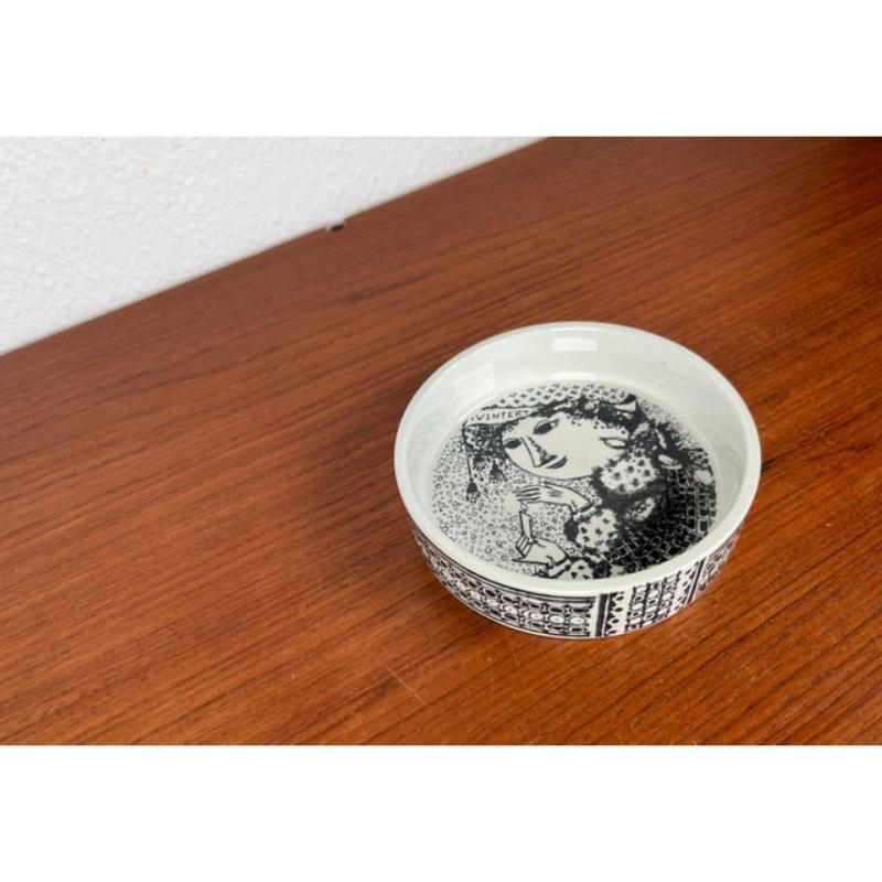20th Century Mid-Century Danish Flora Bowl by Bjørn Wiinblad for Nymölle Denmark, 1960s For Sale