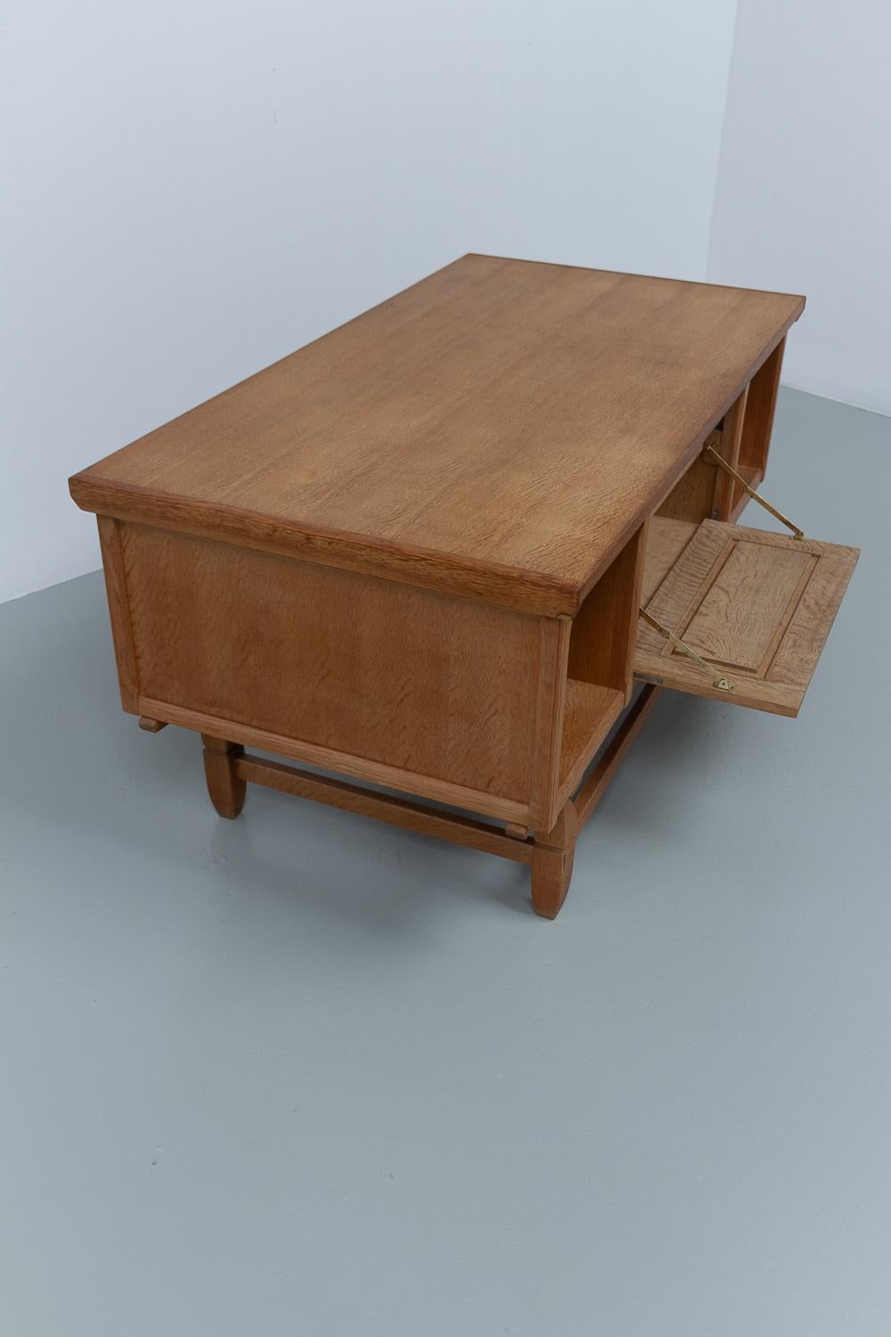 Mid-Century Danish Freestanding Oak Desk attributed to Henning Kjærnulf, 1960s. 8