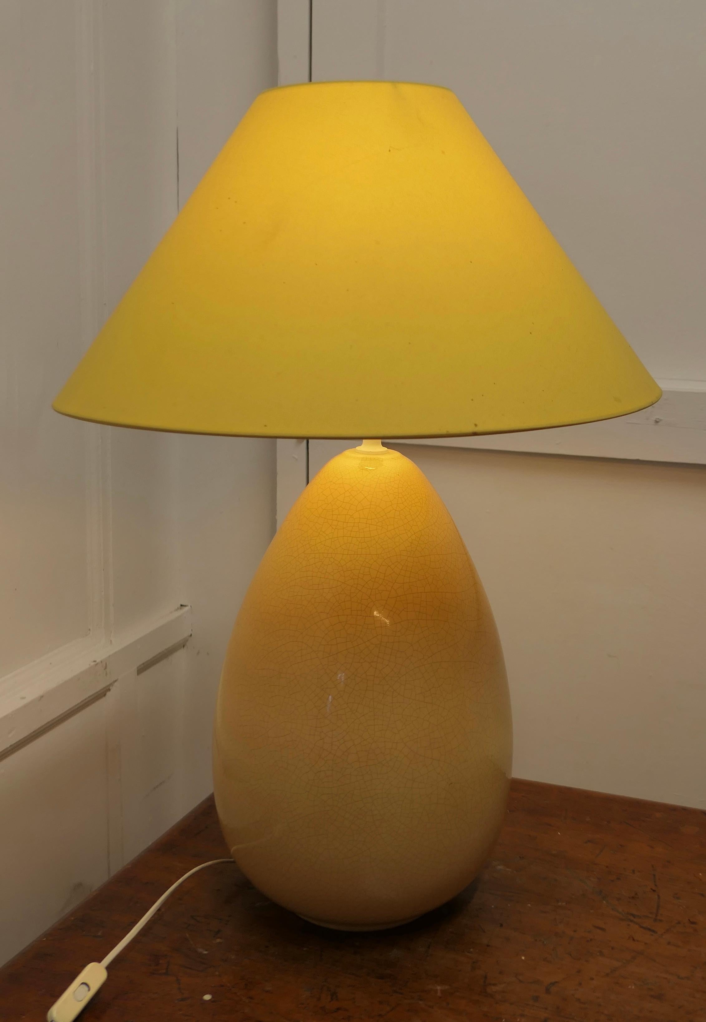 Mid-Century Modern  Mid Century Danish Giant Egg Lamp  A very noticeable piece  For Sale