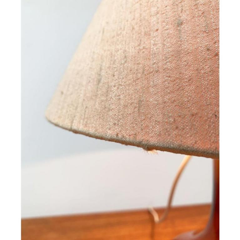 Lampada da tavolo in vetro danese di metà secolo di Holmegaard, anni '60 in vendita 4