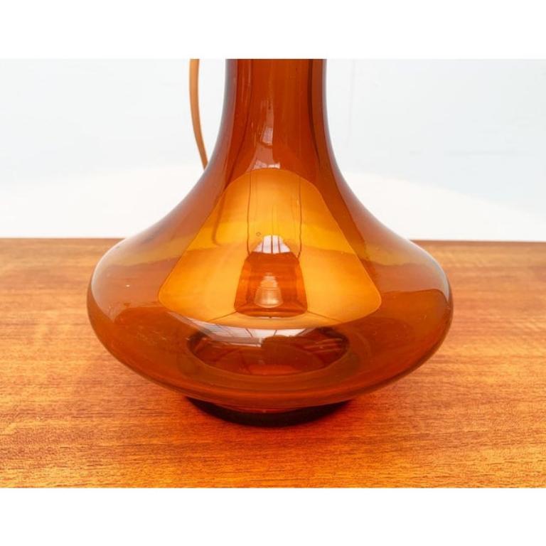 Lampada da tavolo in vetro danese di metà secolo di Holmegaard, anni '60 in vendita 5