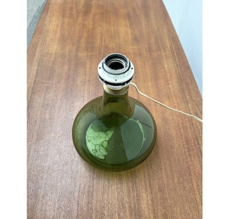 Lámpara de mesa de cristal danesa de mediados de siglo de Holmegaard, años 60 en venta 9