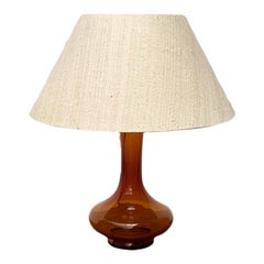 Mid-Century Danish Glass Table Lamp from Holmegaard, 1960s