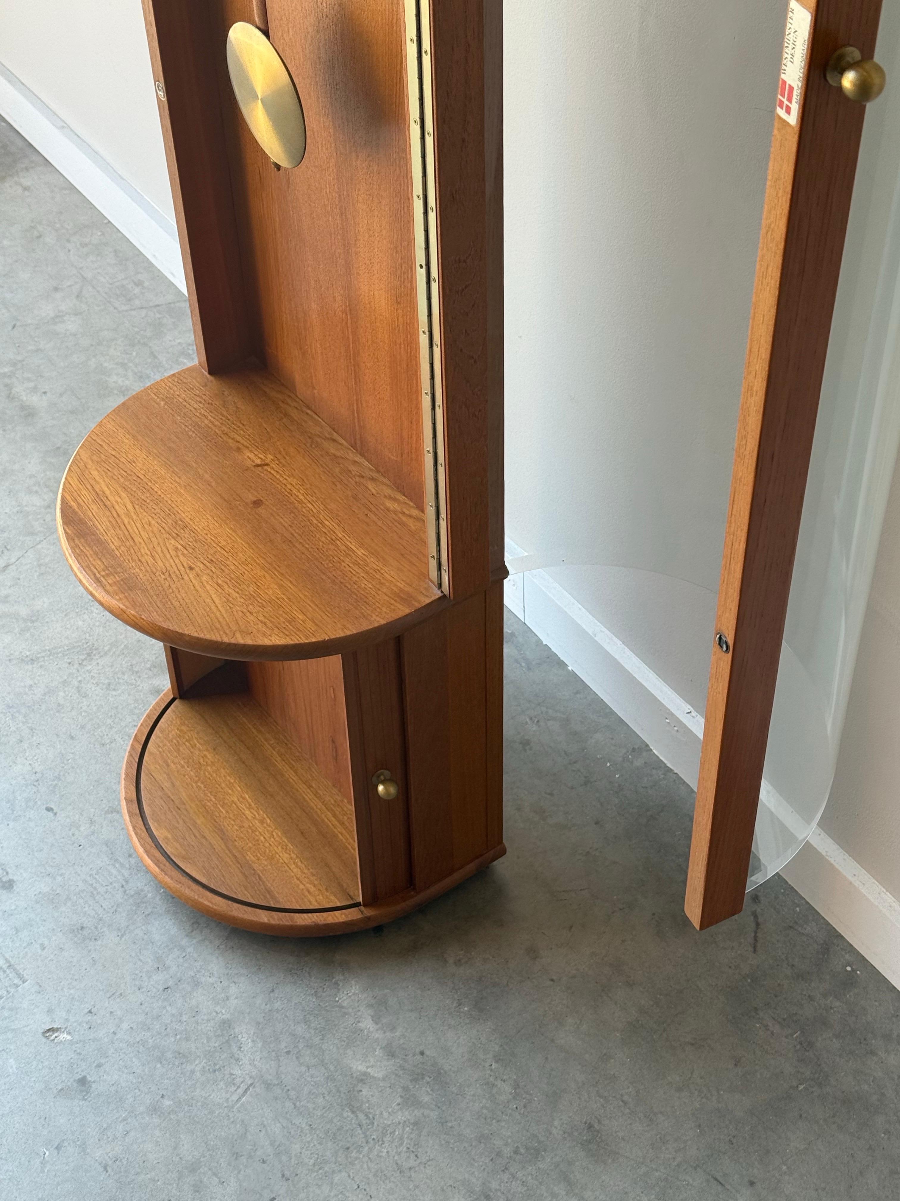 Mid-Century Danish Grandfather Clock 4