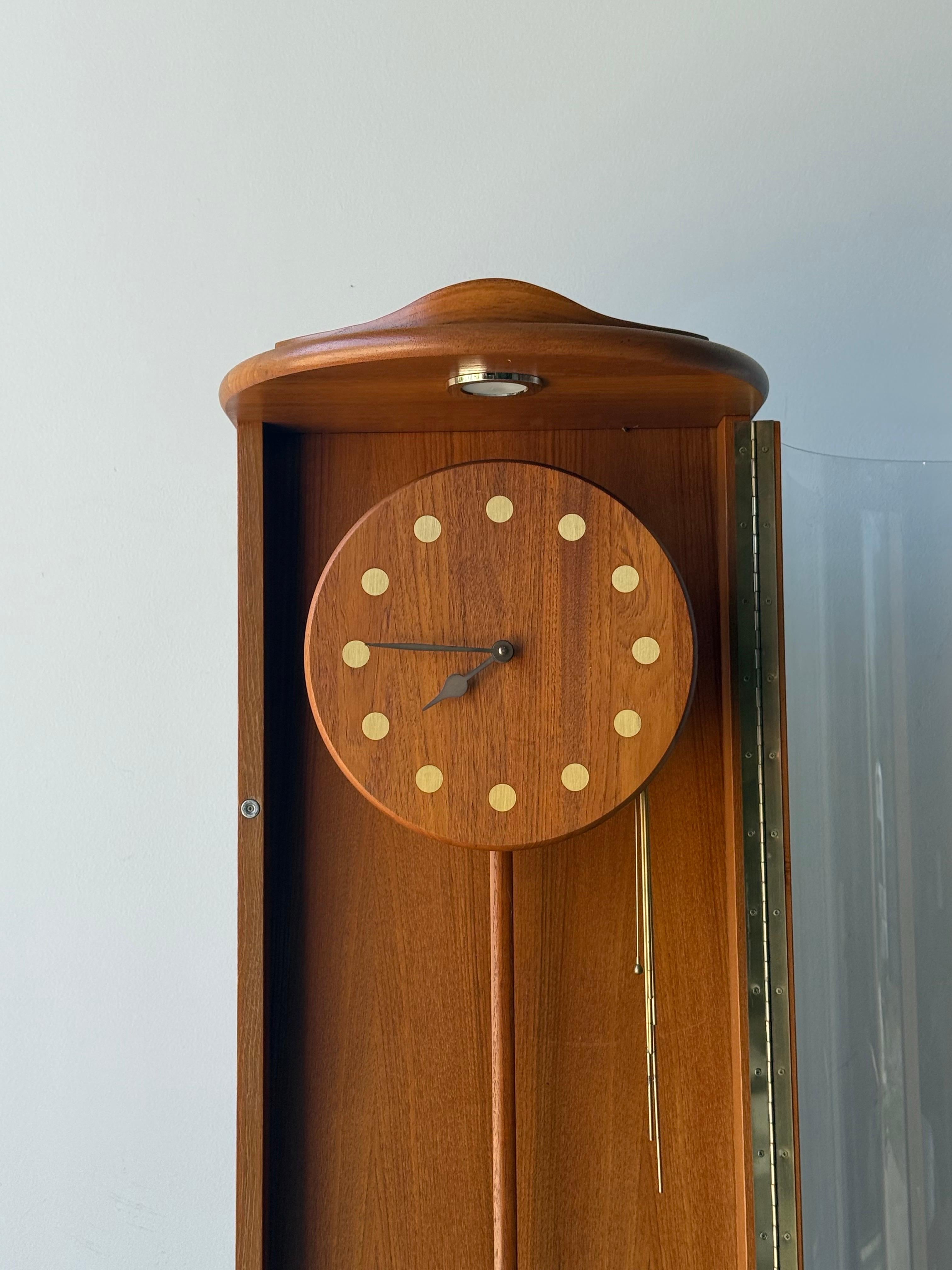 Mid-Century Danish Grandfather Clock 9