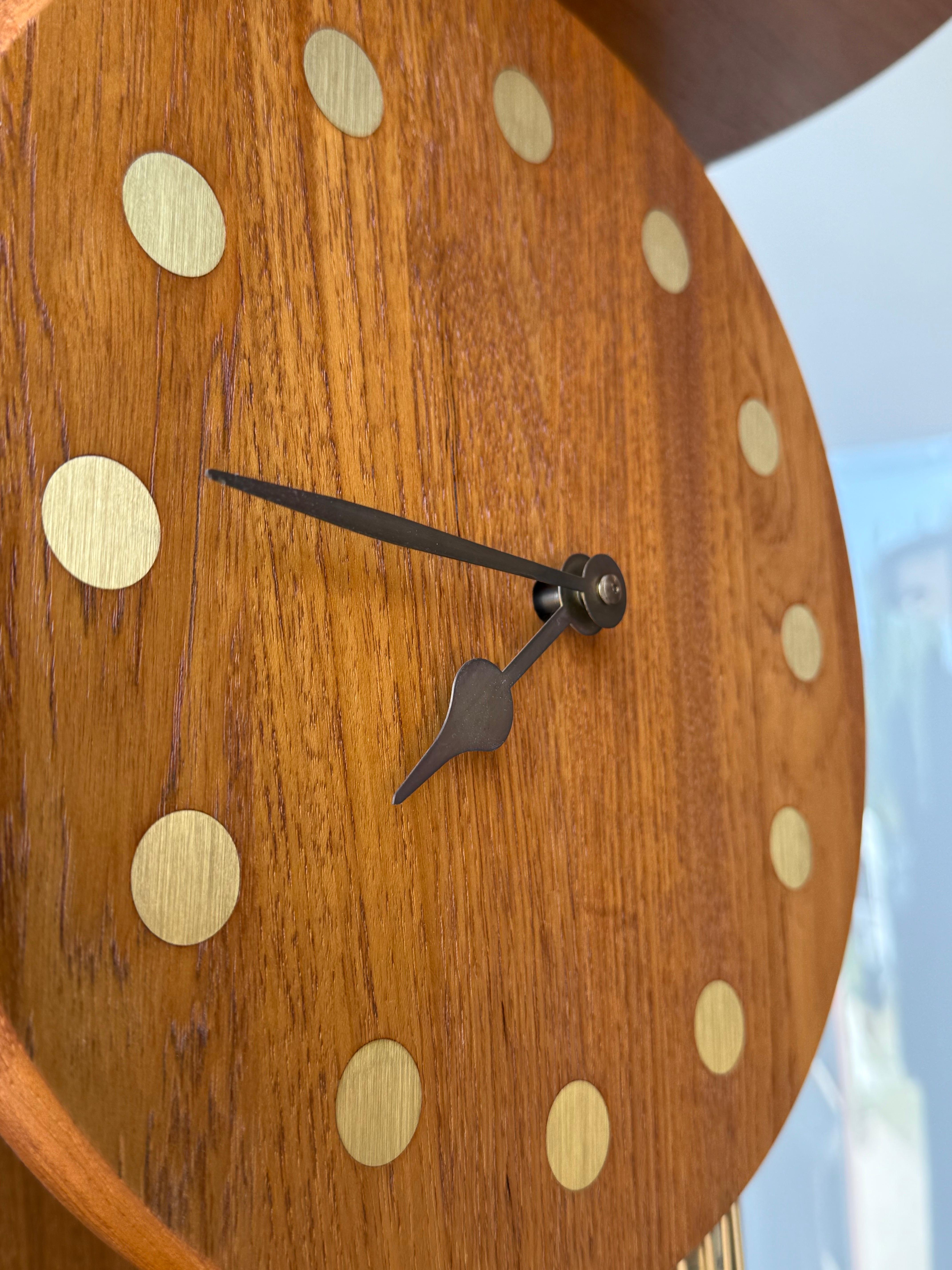 Mid-Century Danish Grandfather Clock In Good Condition In Raleigh, NC