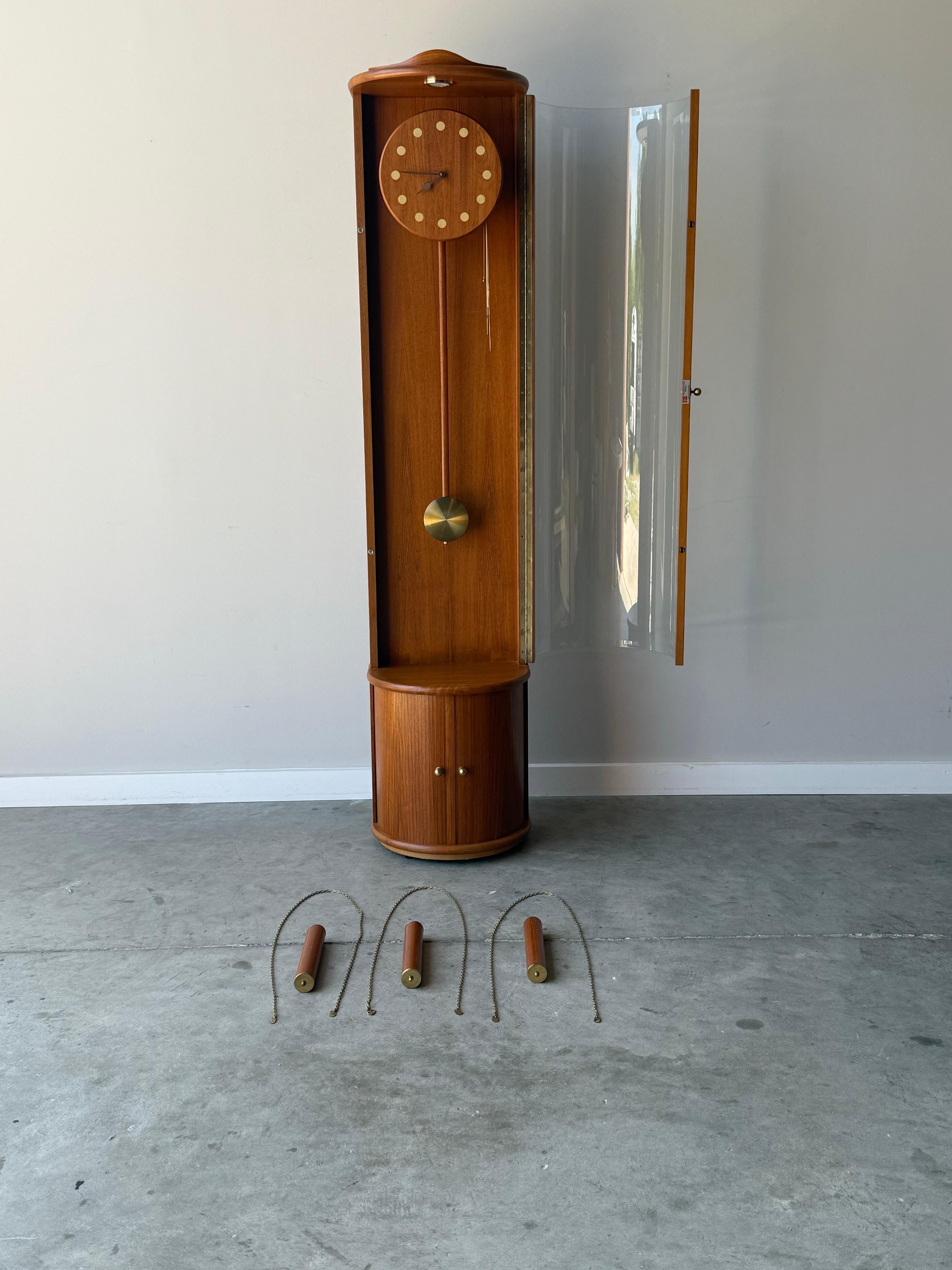 Mid-Century Danish Grandfather Clock 1