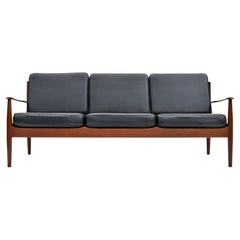 Mid Century Danish Grete Jalk Model 128/3 Teak Sofa For France & Son