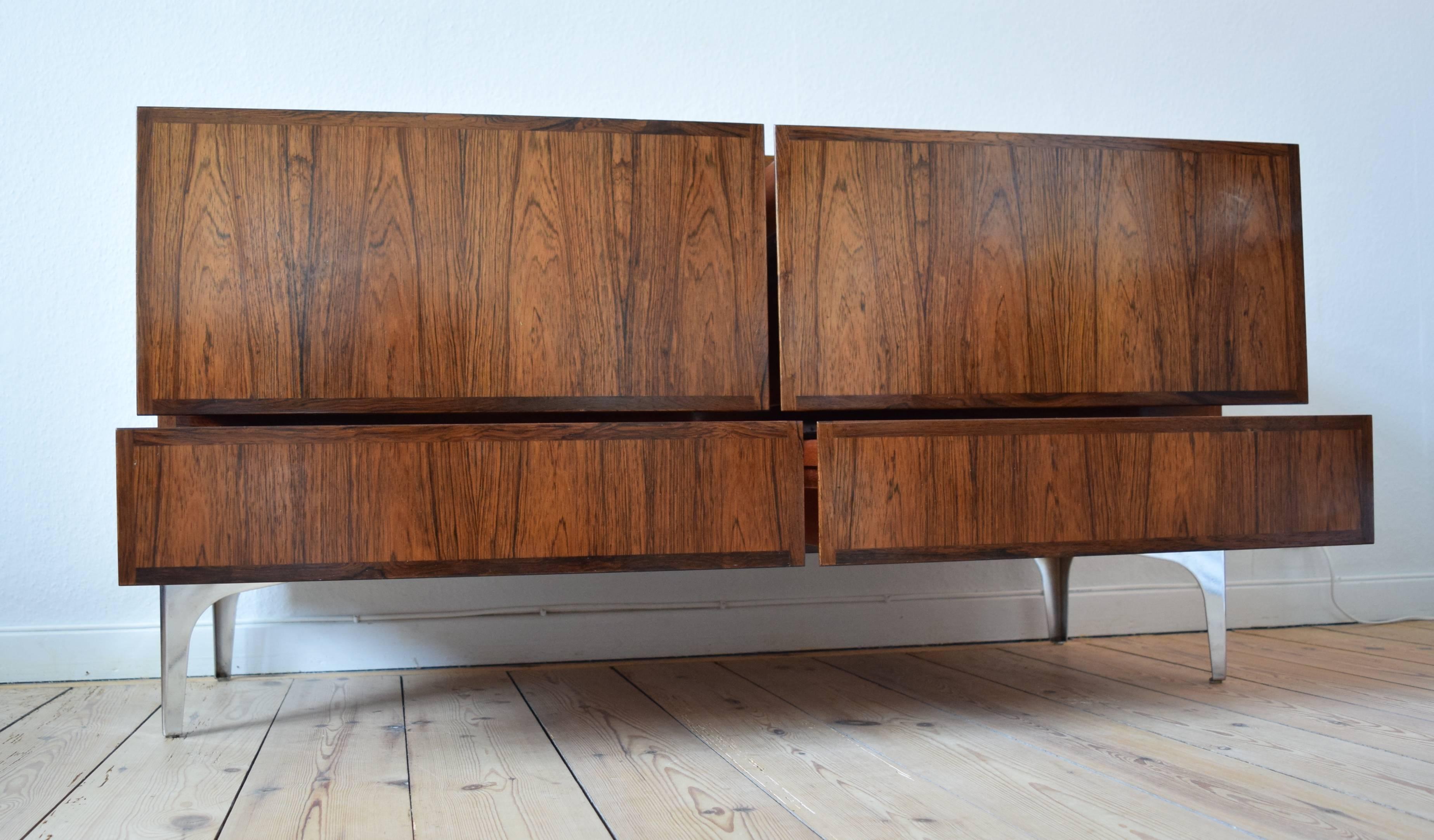 Midcentury Danish Gunni Omann Rosewood Chest of Drawers For Sale 4