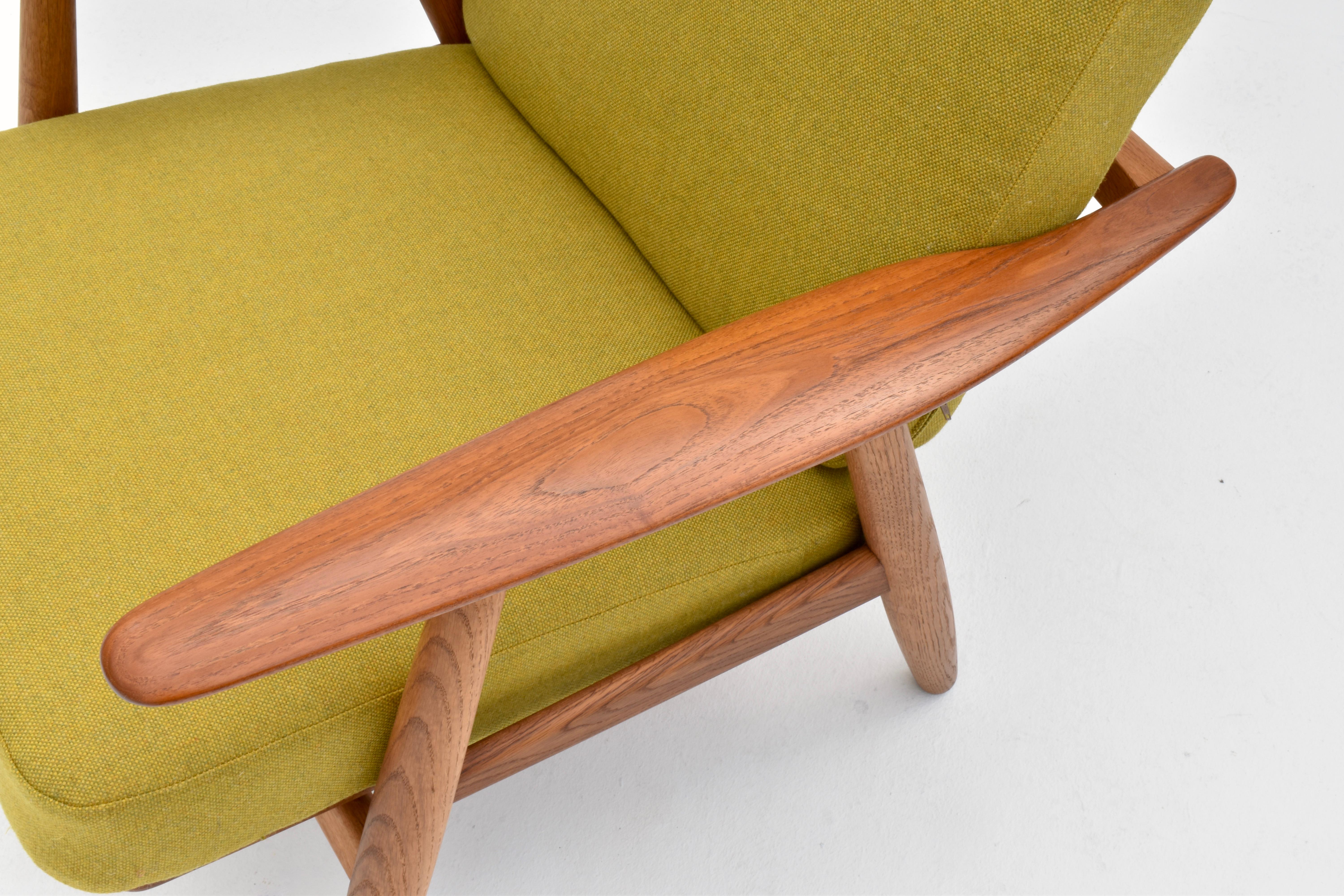 Chaise à cigares danoise du milieu du siècle modèle GE240 de Hans Wegner pour Getama en vente 5