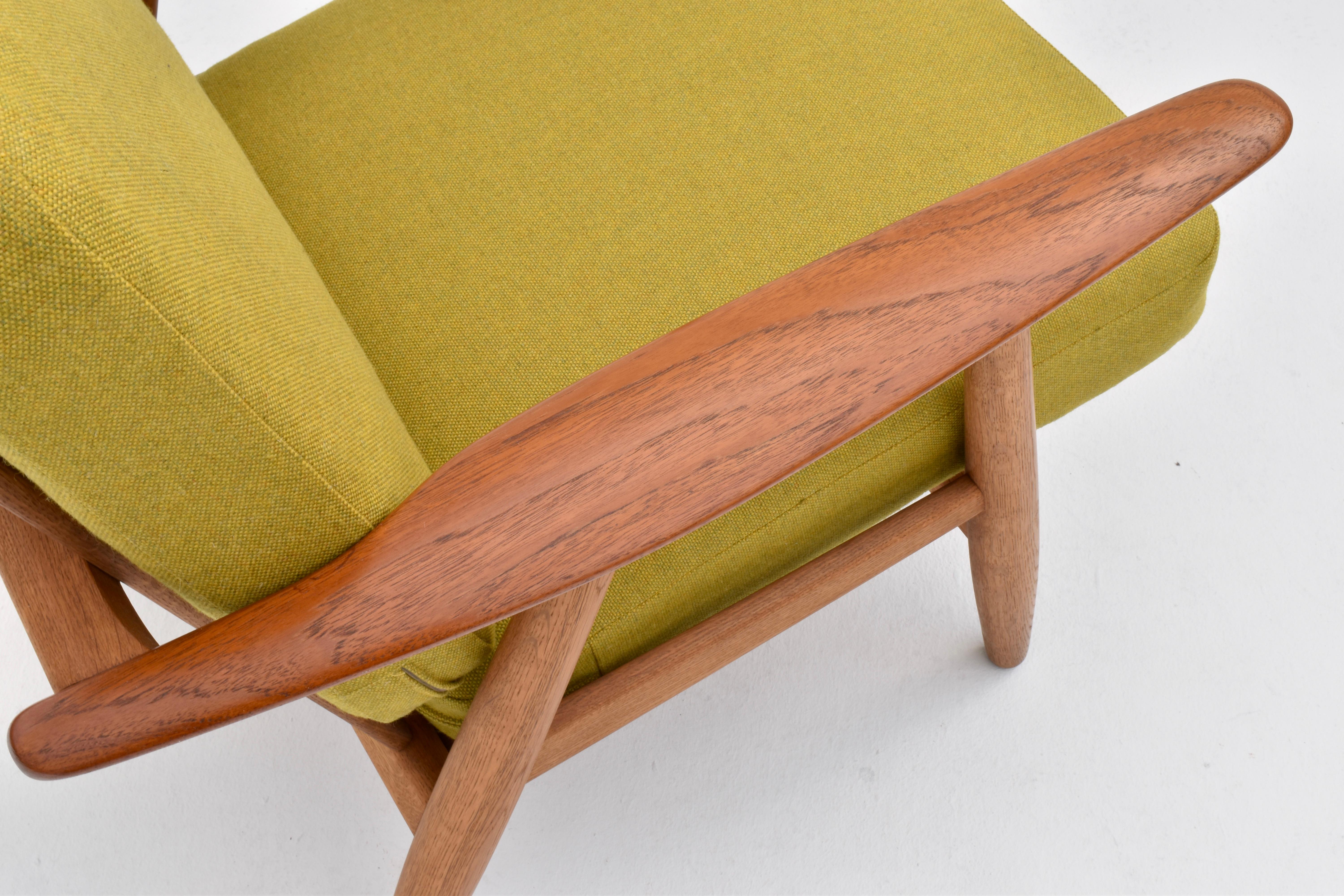 Chaise à cigares danoise du milieu du siècle modèle GE240 de Hans Wegner pour Getama en vente 6