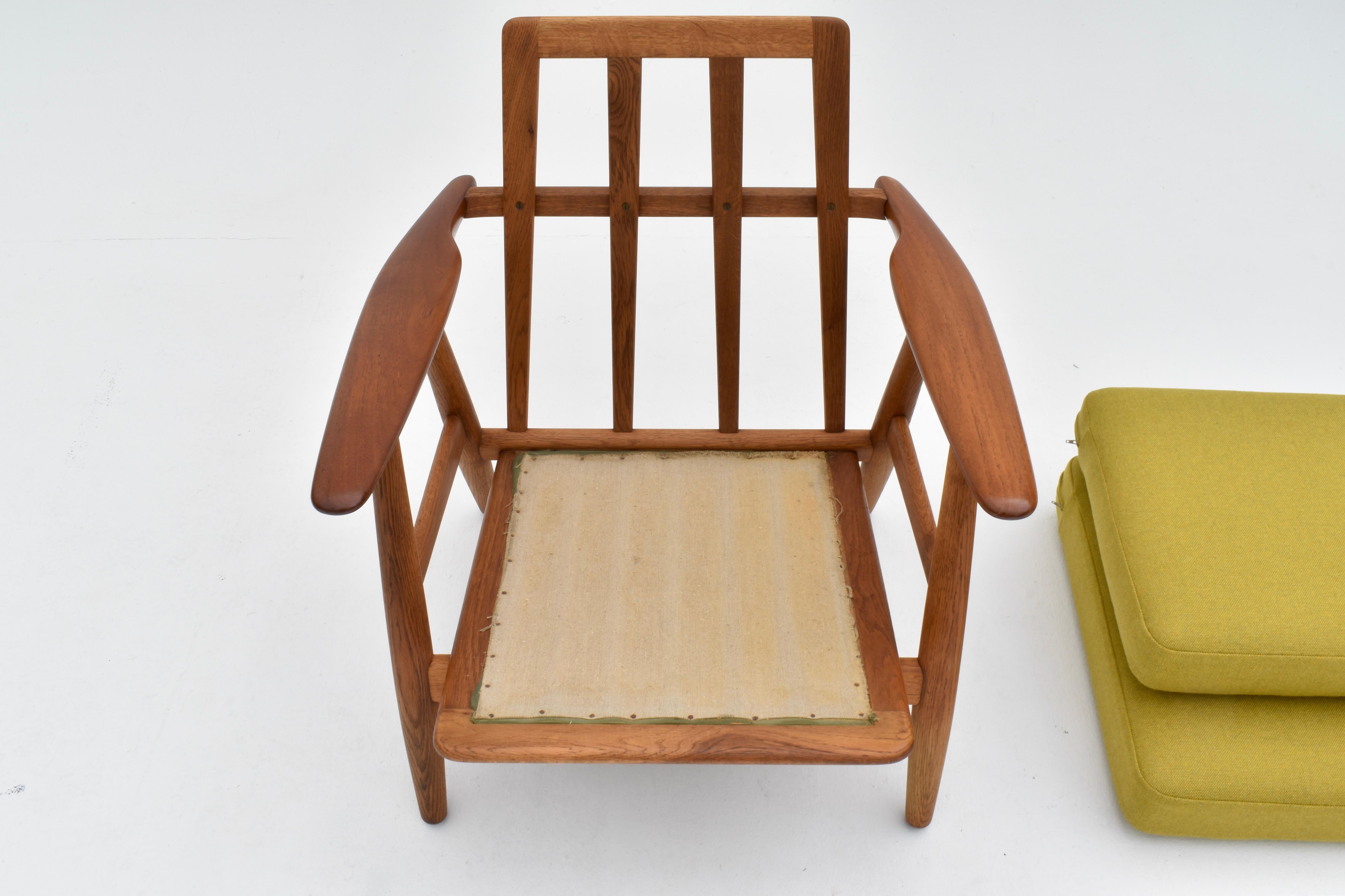 Sedia a sigaro danese del metà secolo Hans Wegner modello GE240 per Getama in vendita 9