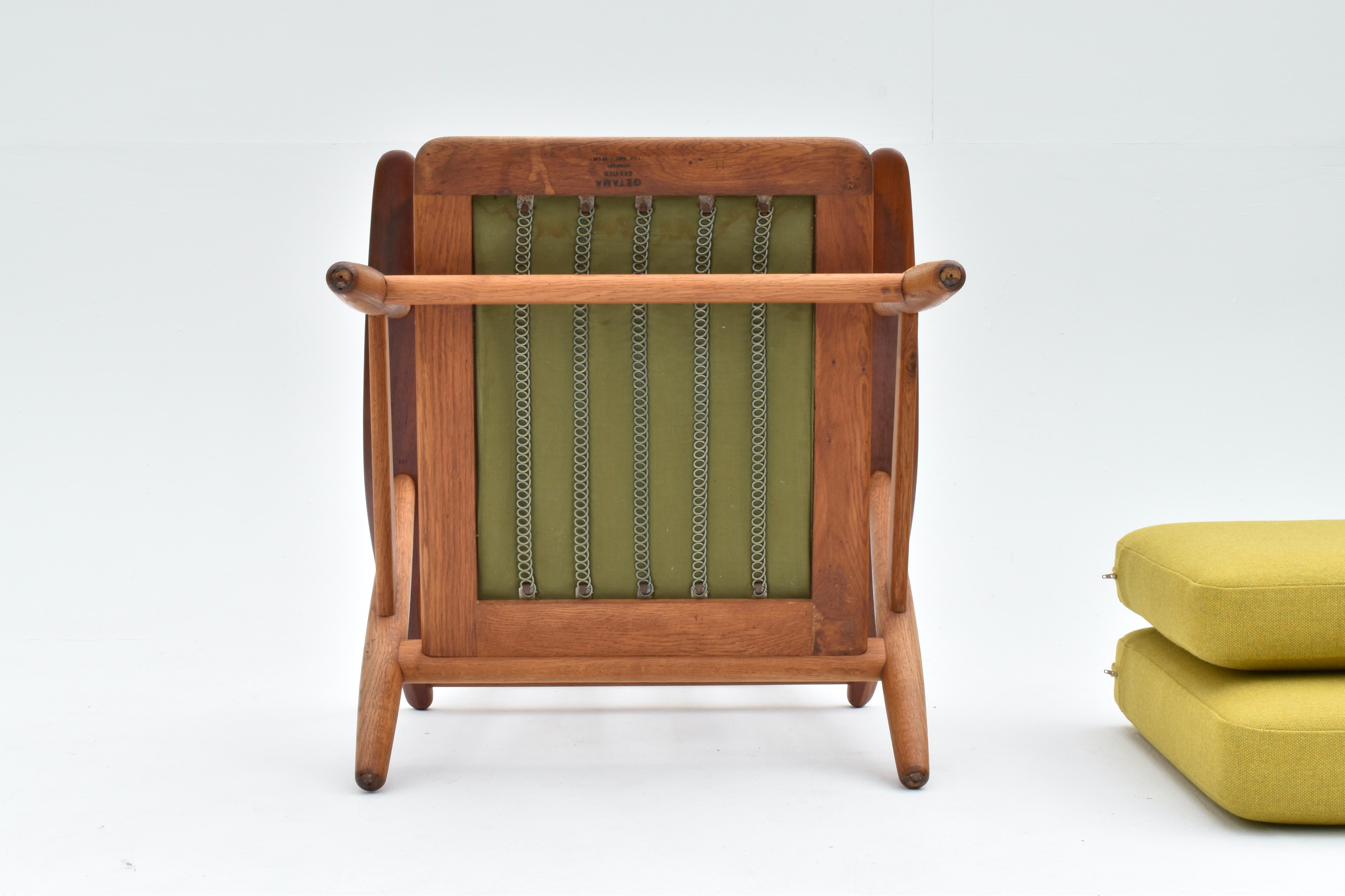 Sedia a sigaro danese del metà secolo Hans Wegner modello GE240 per Getama in vendita 10
