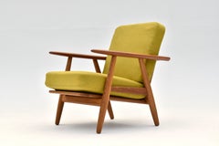 Mid Century Danish Hans Wegner Model GE240 Cigar Chair For Getama