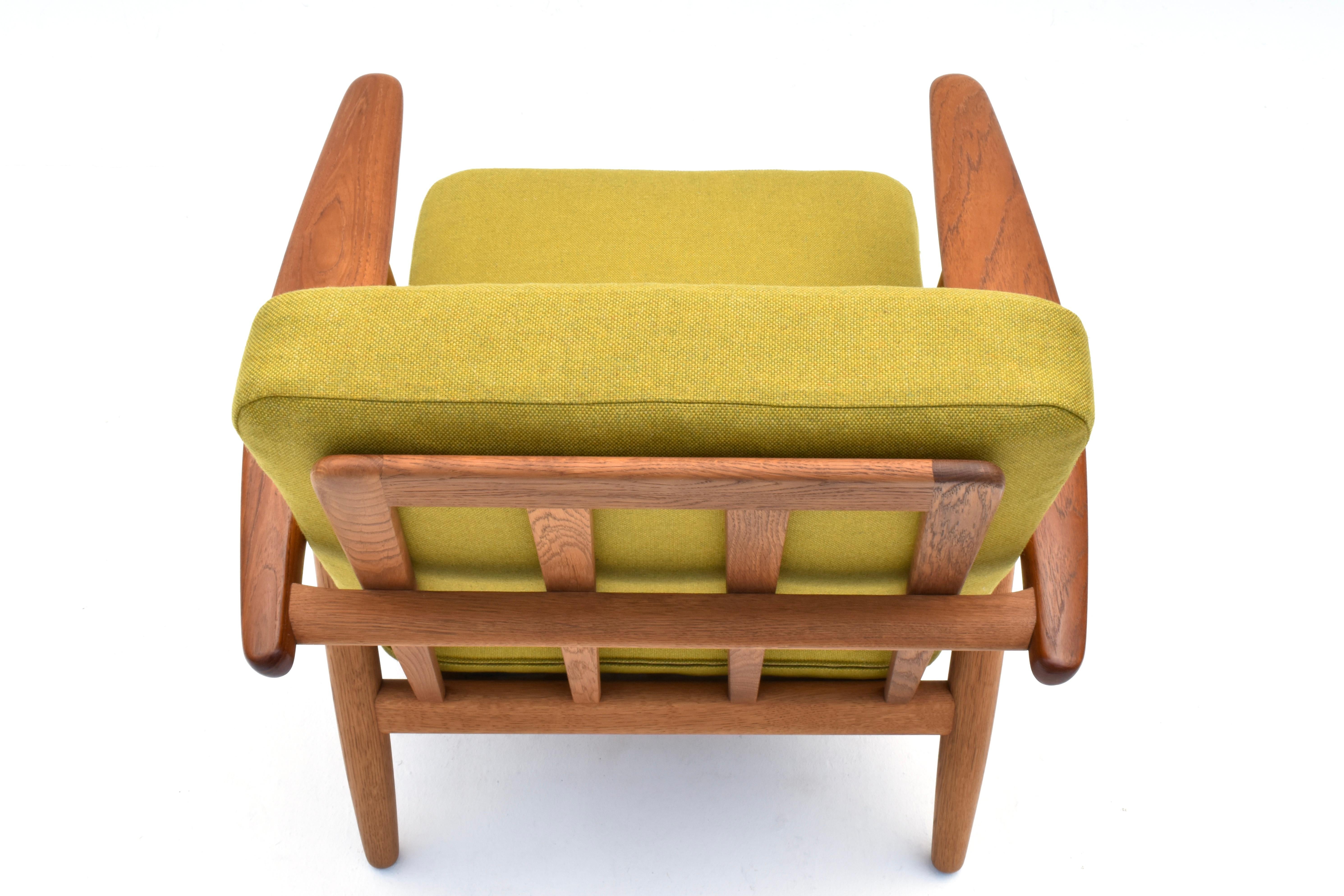 Chêne Chaise à cigares danoise du milieu du siècle modèle GE240 de Hans Wegner pour Getama en vente