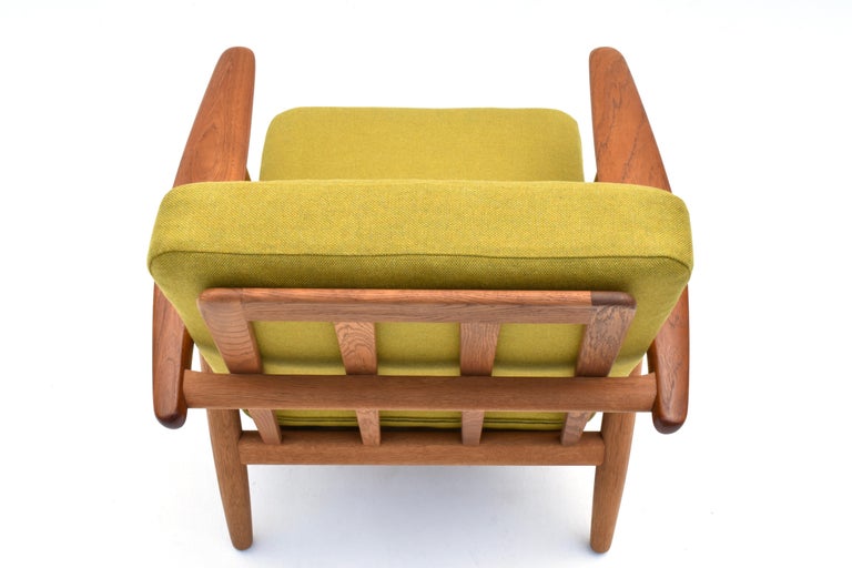 Mid Century Danish Hans Wegner Model GE240 Cigar Chair For Getama