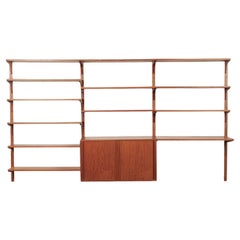 Mid Century Danish HG Teak Wood Modular Wall Unit Shelving & Bookcase