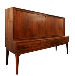 Mid Century Danish Highboard by Kai Kristiansen, 1960s