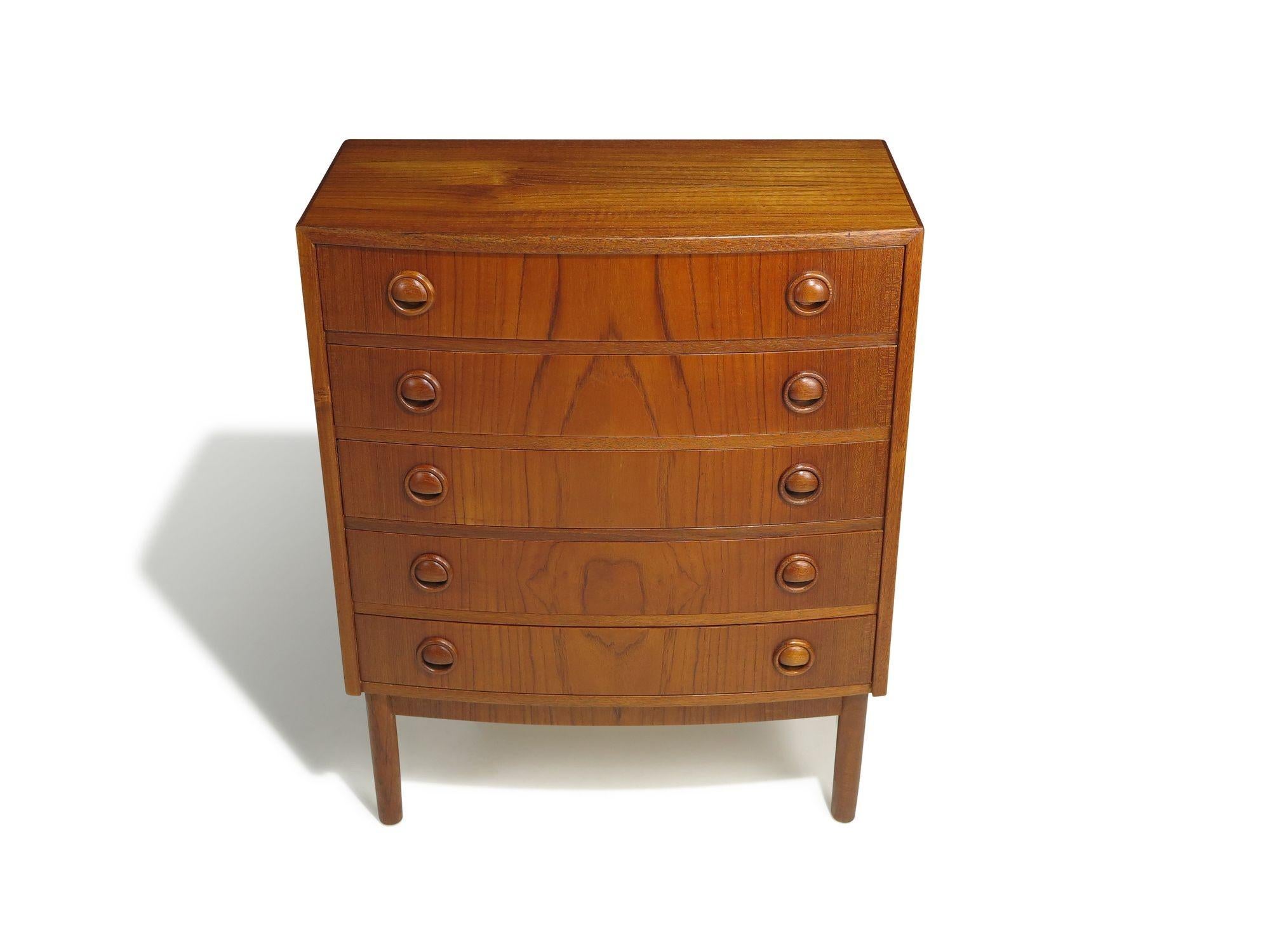 Scandinavian Modern Mid-century Danish Kai Kristiansen Teak Entry or Nightstand Chest