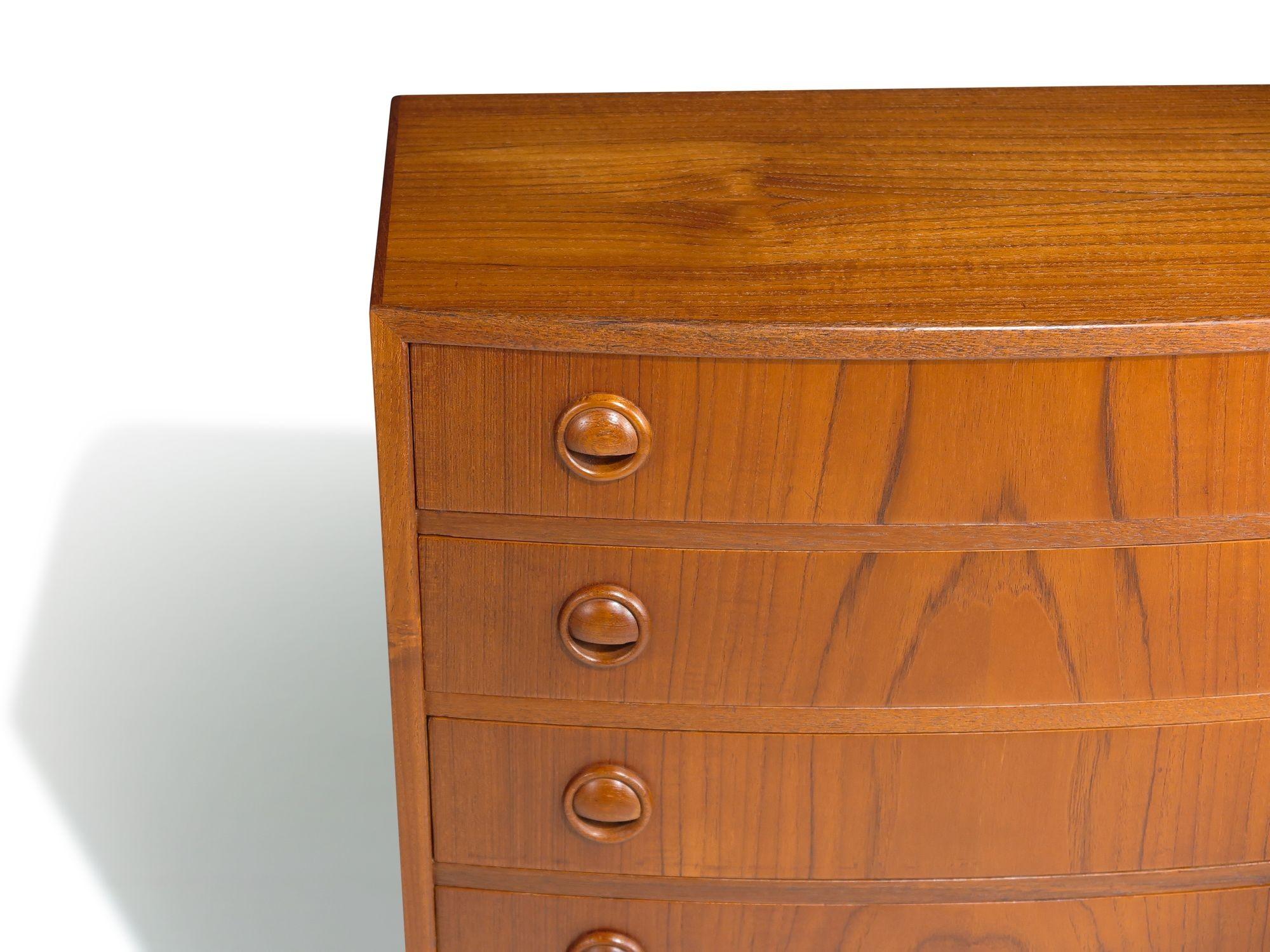 Oiled Mid-century Danish Kai Kristiansen Teak Entry or Nightstand Chest