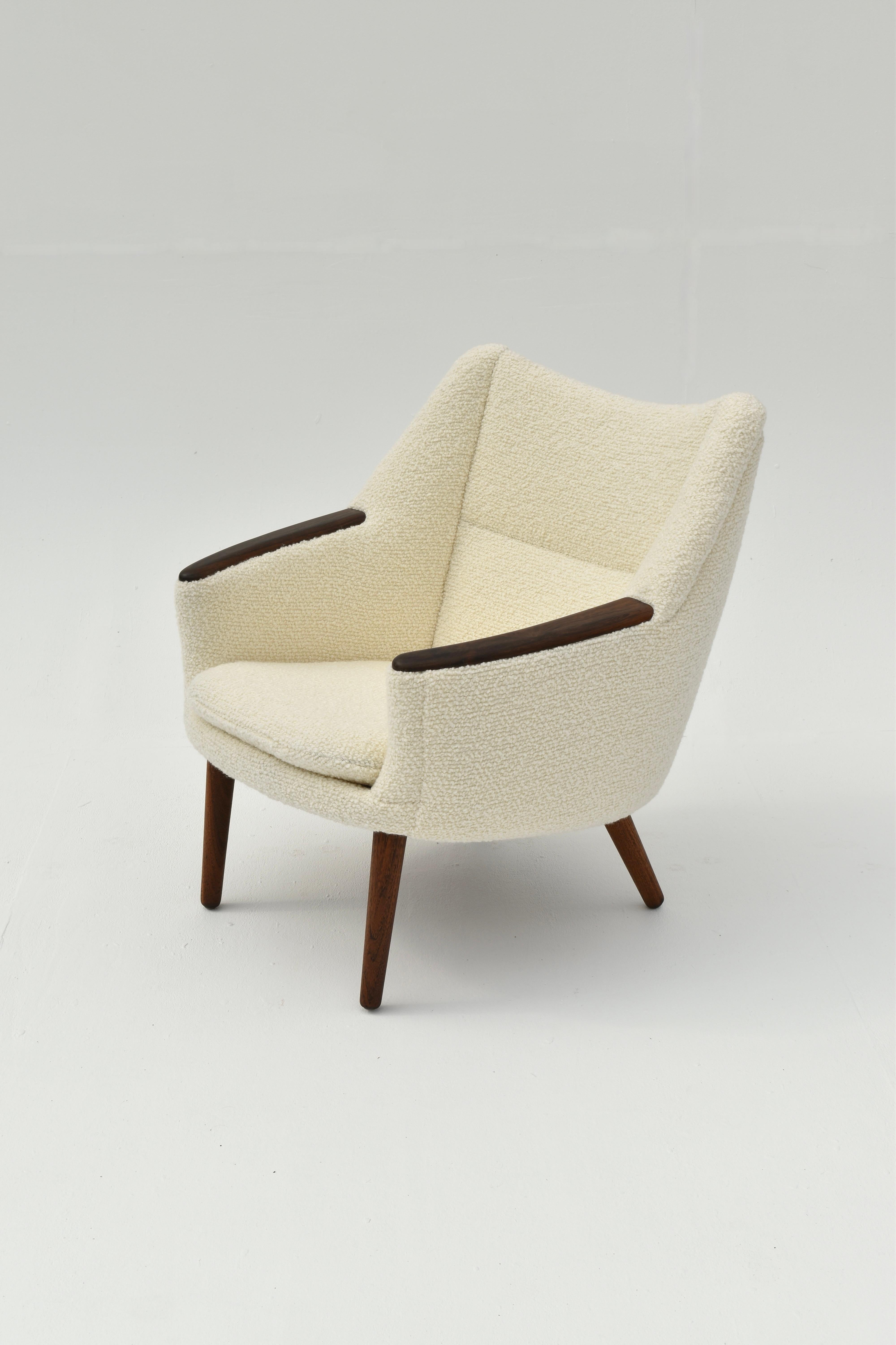 Fauteuil de salon danois du milieu du siècle dernier Kurt Ostervig pour Henry Rolschau Mobler en vente 5