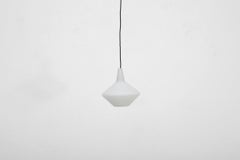 Danish Mid-Century Lisa Johannson Pape Milk Glass "Onion" Pendant Light
