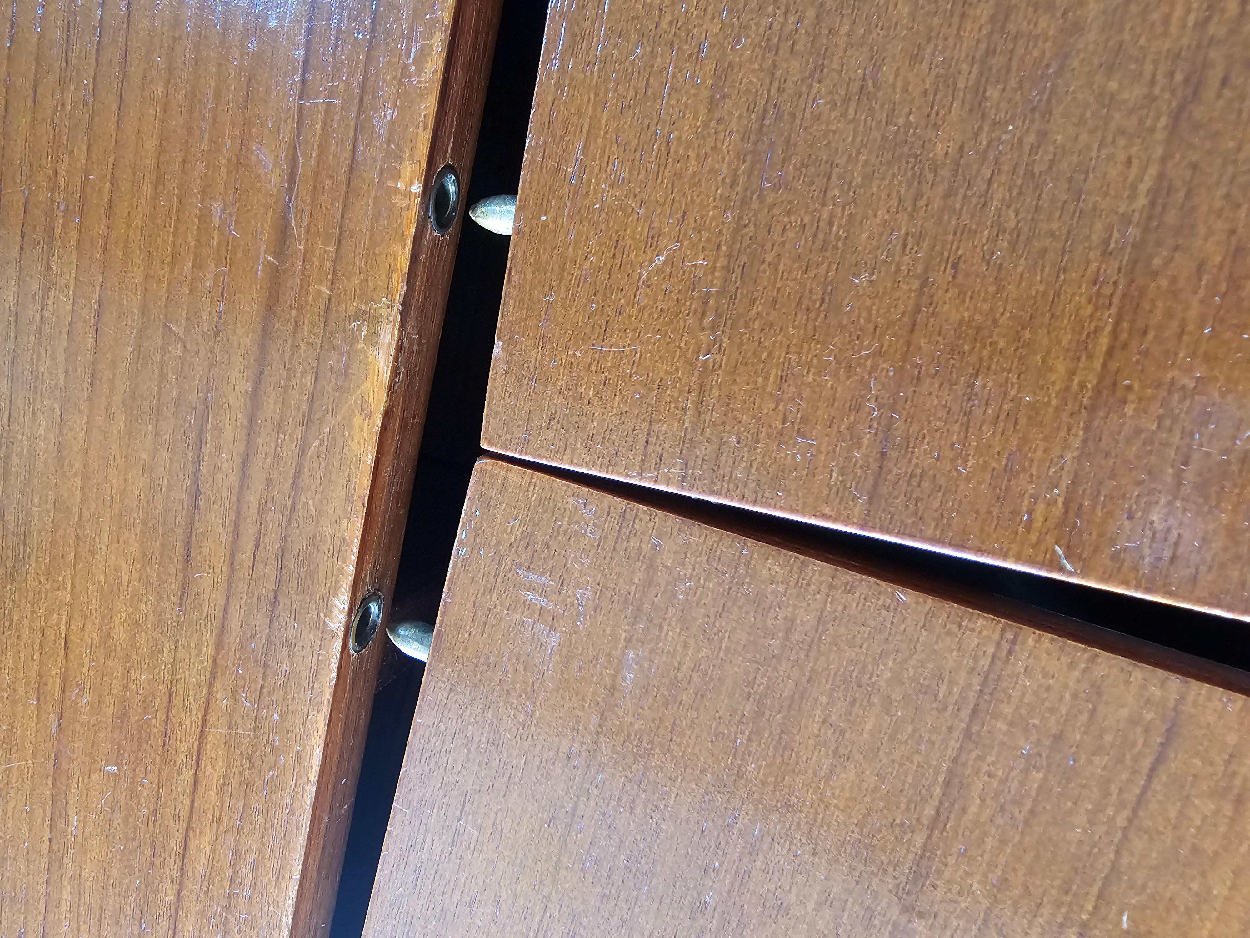 Mid Century Danish Magic Box Teak Desk For Sale 1