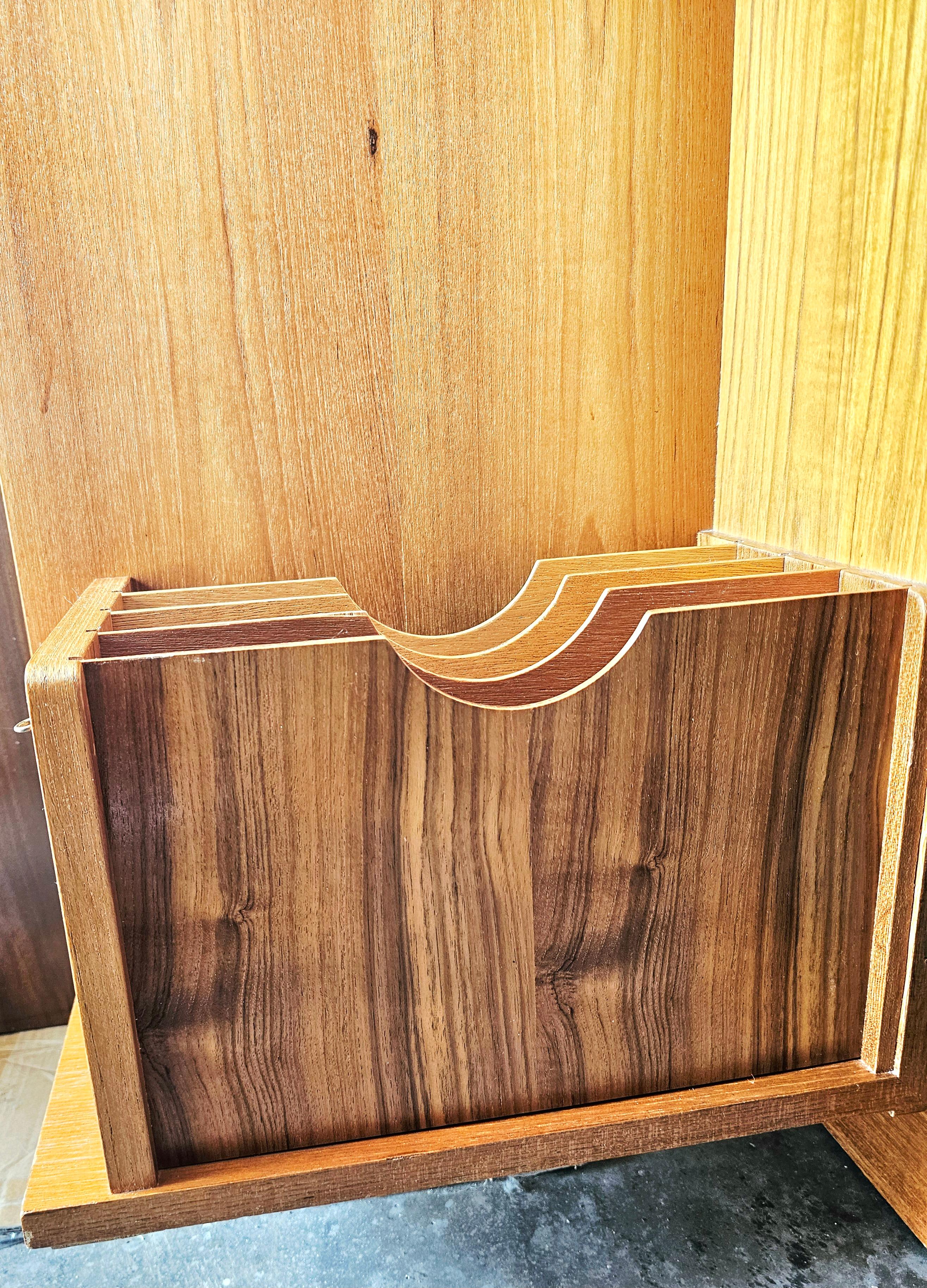 Mid Century Danish Magic Box Teak Desk For Sale 4