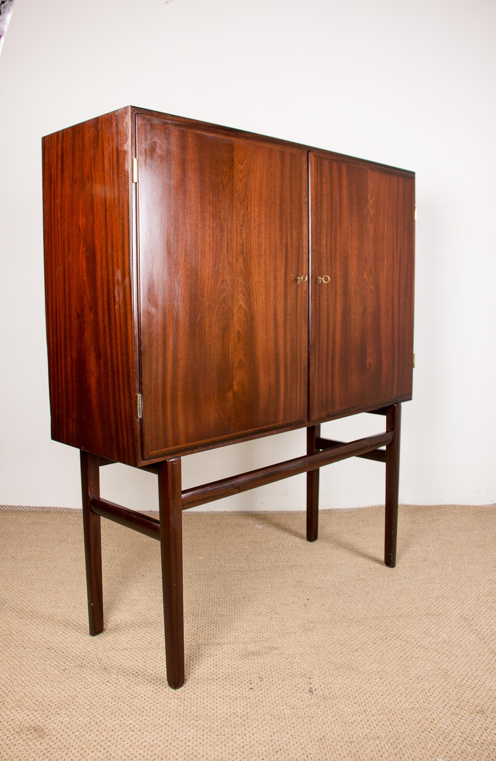 Mid-Century Danish Mahogany Cabinet by Ole Wanscher for Poul Jeppesen 9