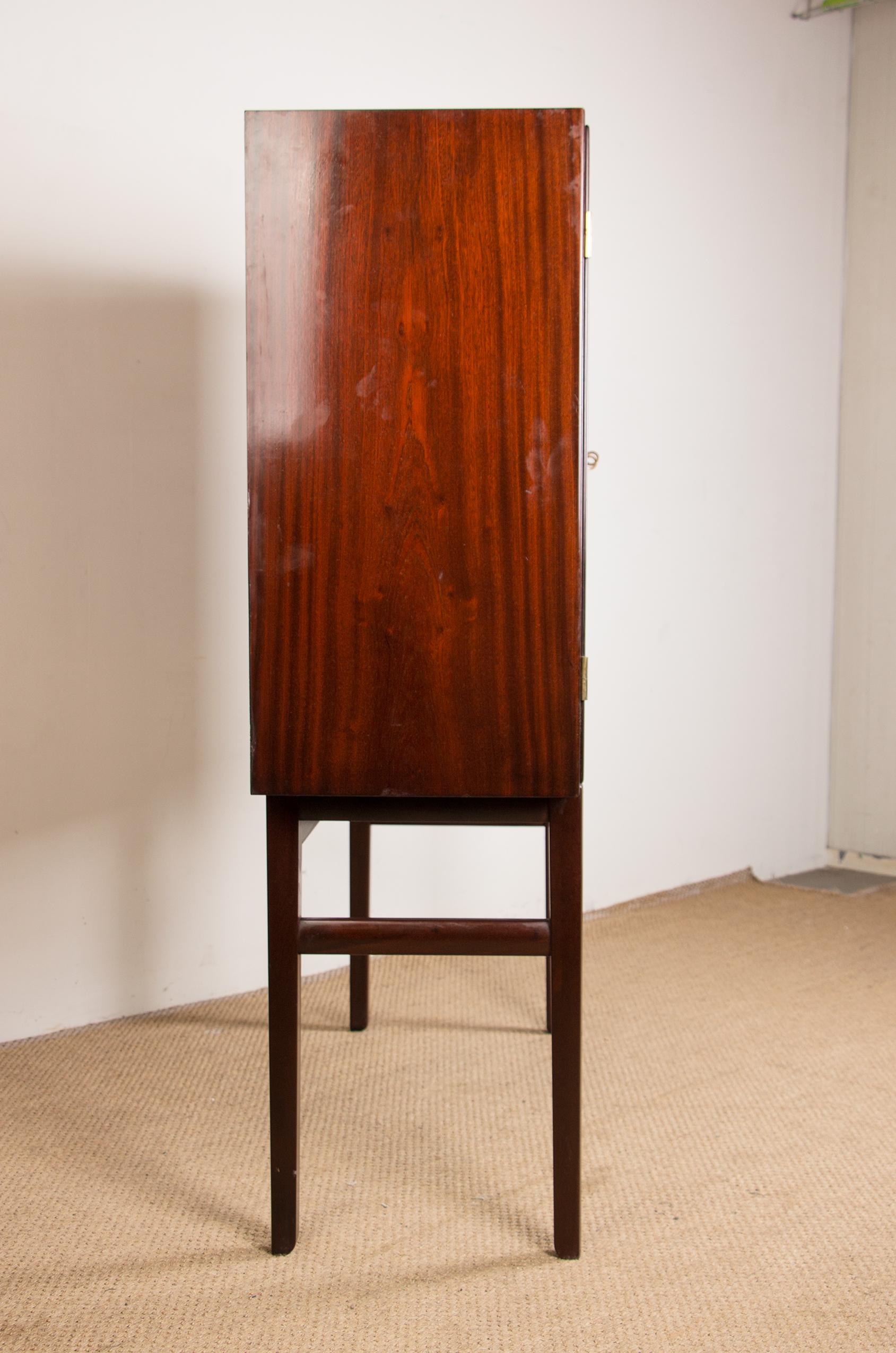 Mid-Century Danish Mahogany Cabinet by Ole Wanscher for Poul Jeppesen 11