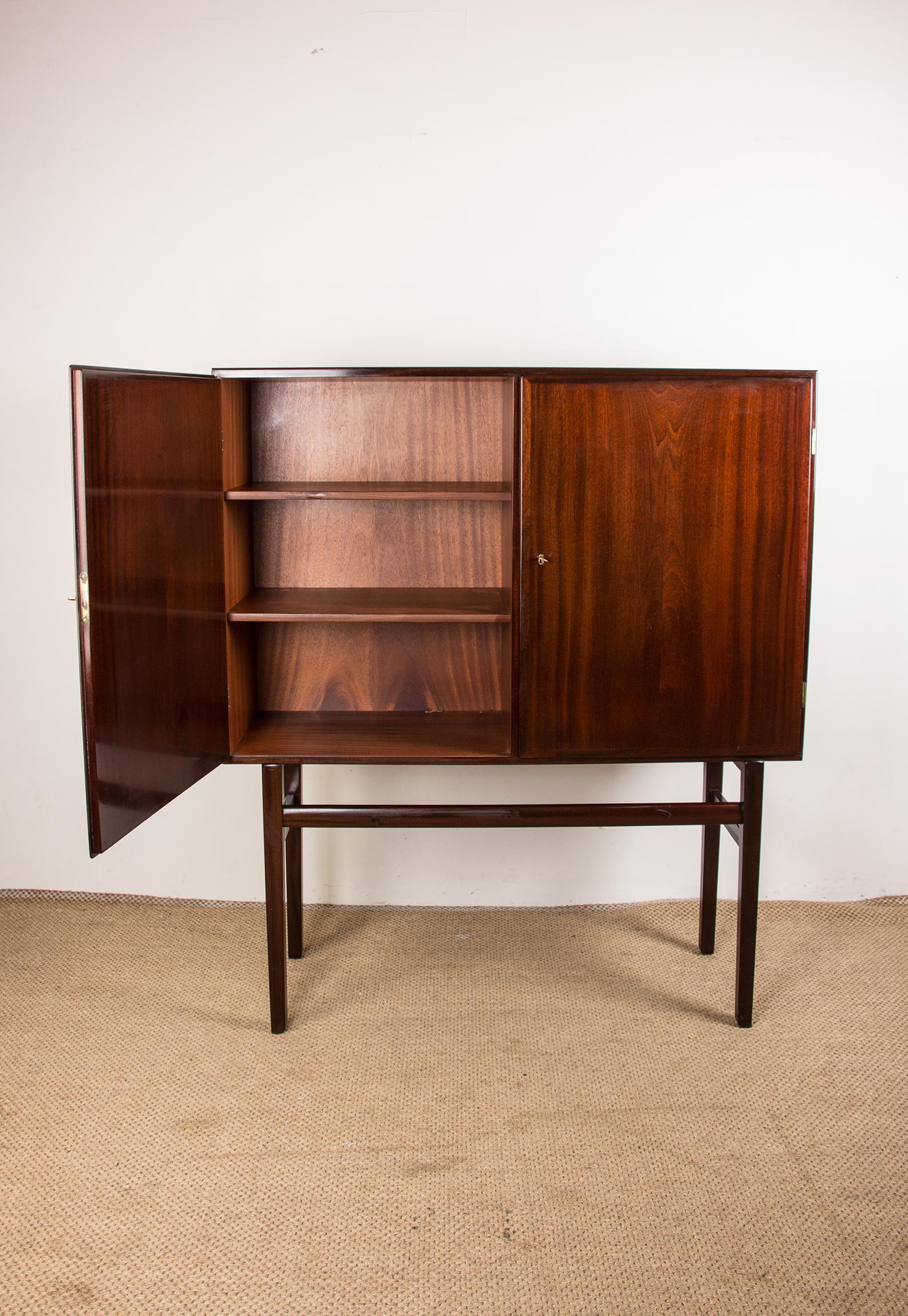 Mid-20th Century Mid-Century Danish Mahogany Cabinet by Ole Wanscher for Poul Jeppesen