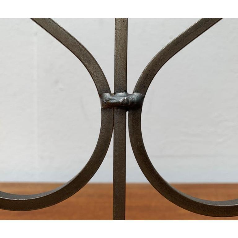 Mid-Century Danish Metal and Glass Candleholder, 1960s For Sale 5