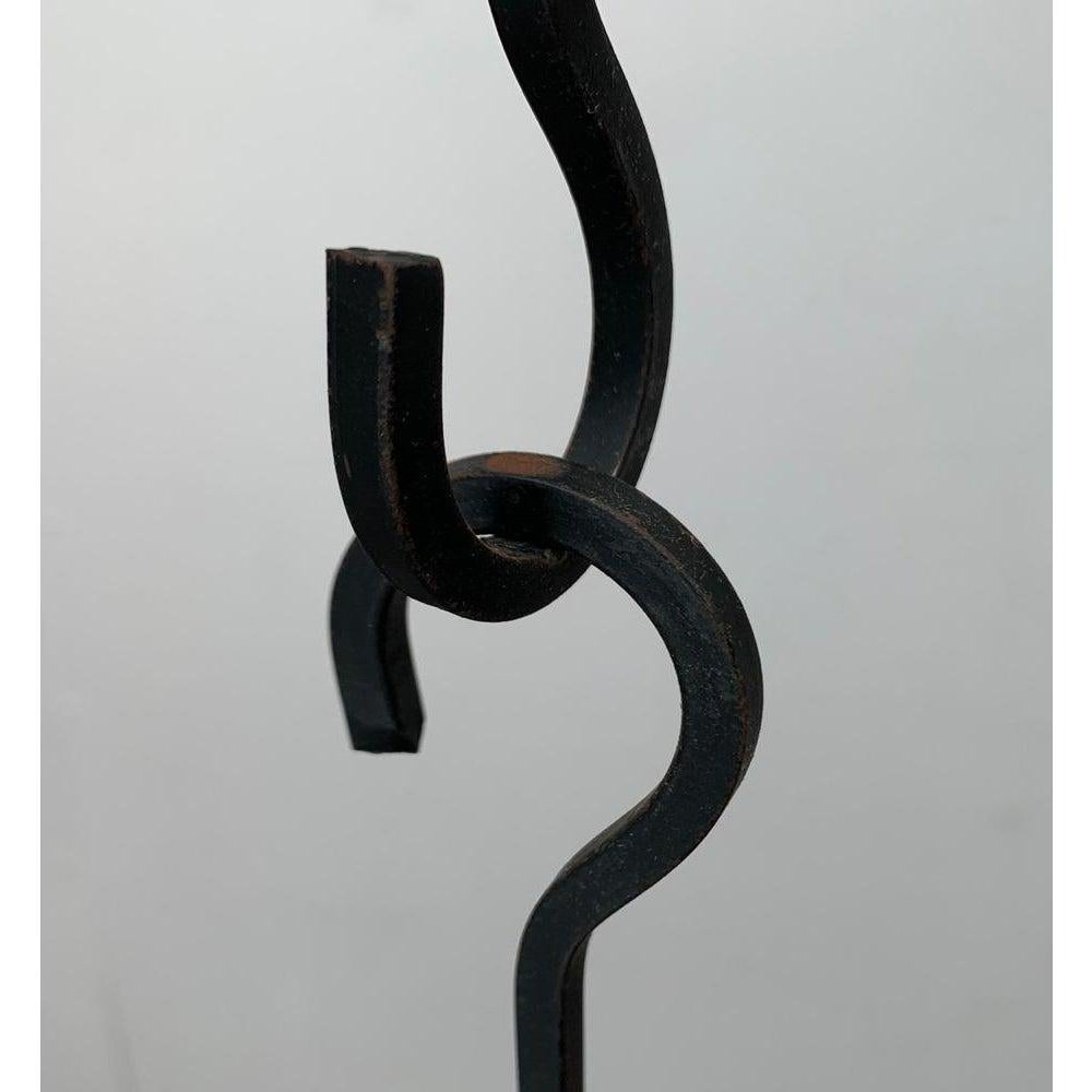 Mid-Century Danish Metal and Glass Candleholder Pendant 1960s For Sale 5