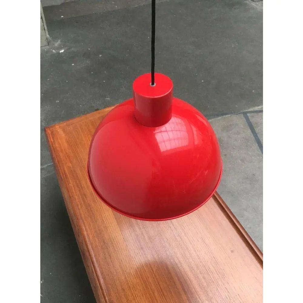 Lampada a sospensione Bunker Maxi in metallo danese di Johannes Hammerborg, metà secolo, anni '70 in vendita 3