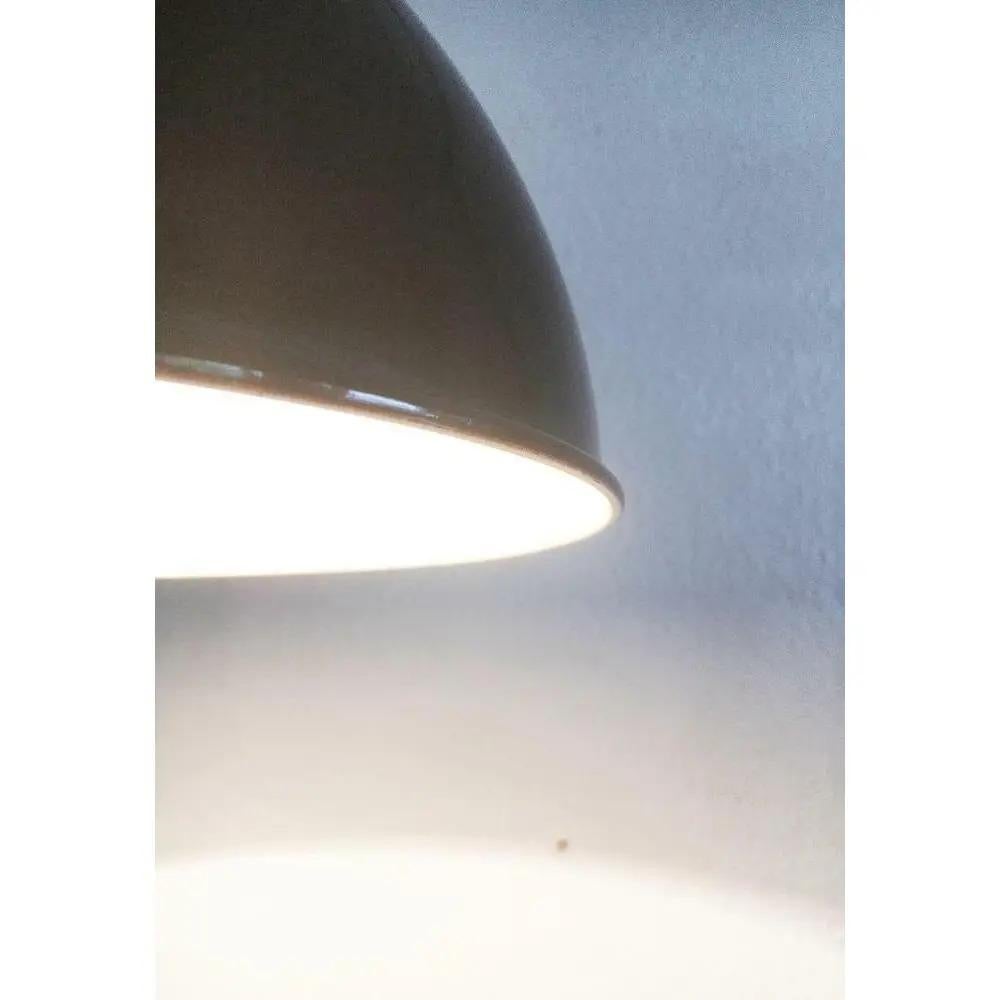 Lampada a sospensione Bunker Maxi in metallo danese di Johannes Hammerborg, metà secolo, anni '70 in vendita 5