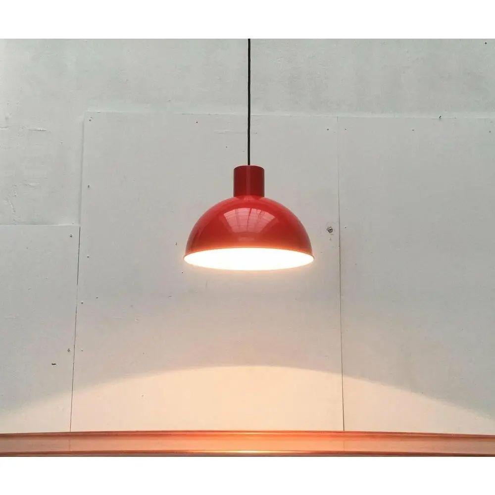 Danese Lampada a sospensione Bunker Maxi in metallo danese di Johannes Hammerborg, metà secolo, anni '70 in vendita