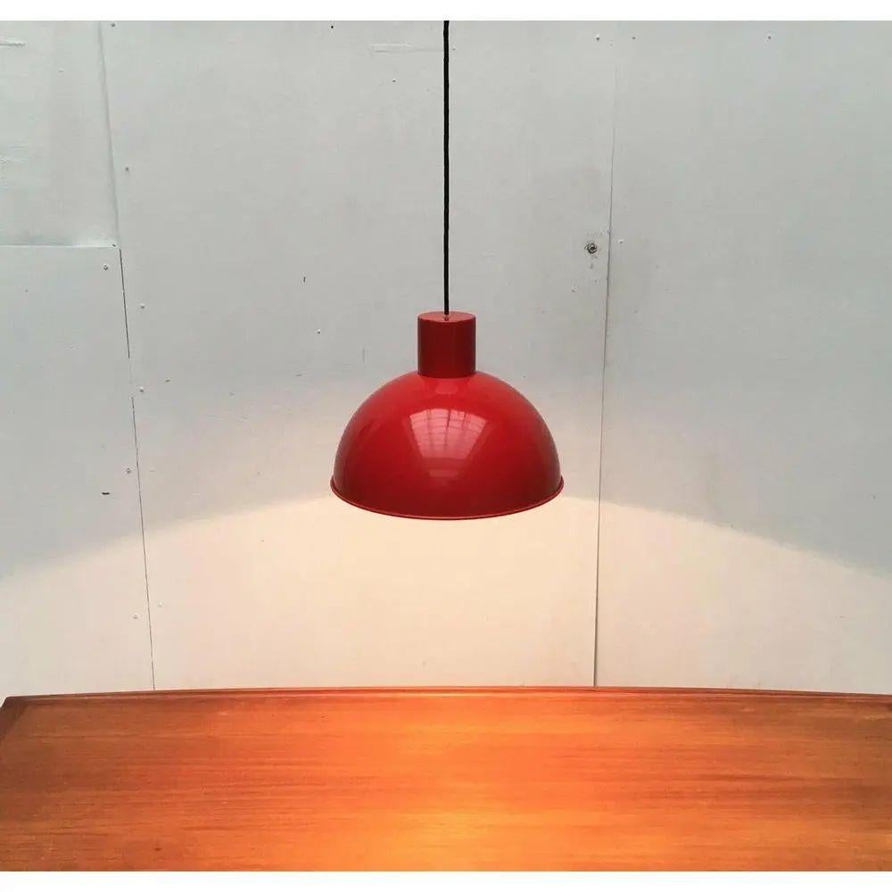 Lampada a sospensione Bunker Maxi in metallo danese di Johannes Hammerborg, metà secolo, anni '70 In condizioni buone in vendita a Hamburg, DE