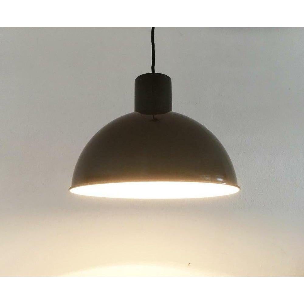 XX secolo Lampada a sospensione Bunker Maxi in metallo danese di Johannes Hammerborg, metà secolo, anni '70 in vendita