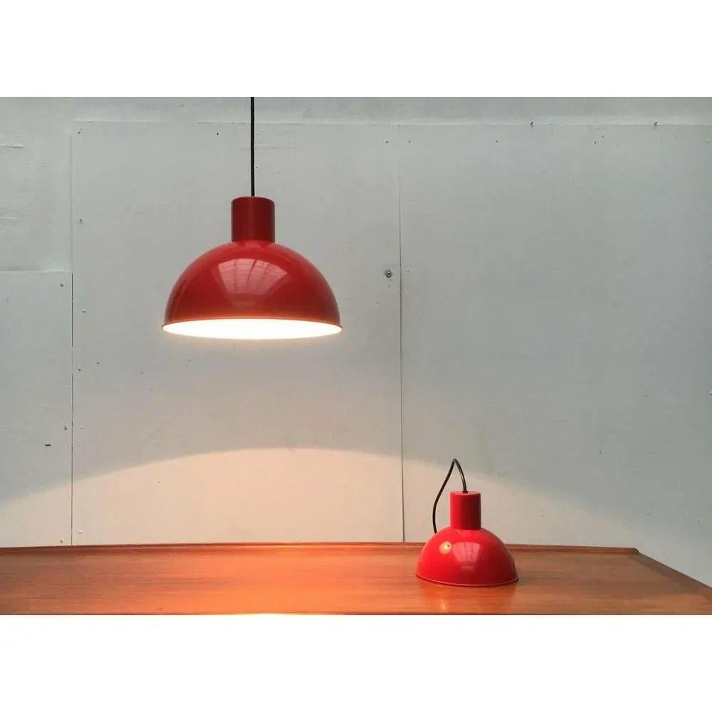 Lampada a sospensione Bunker Maxi in metallo danese di Johannes Hammerborg, metà secolo, anni '70 in vendita 1
