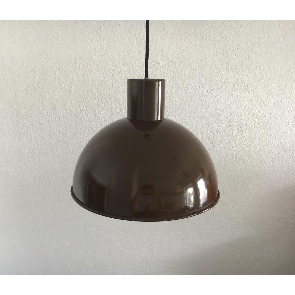Lampada a sospensione Bunker Maxi in metallo danese di Johannes Hammerborg, metà secolo, anni '70 in vendita 1