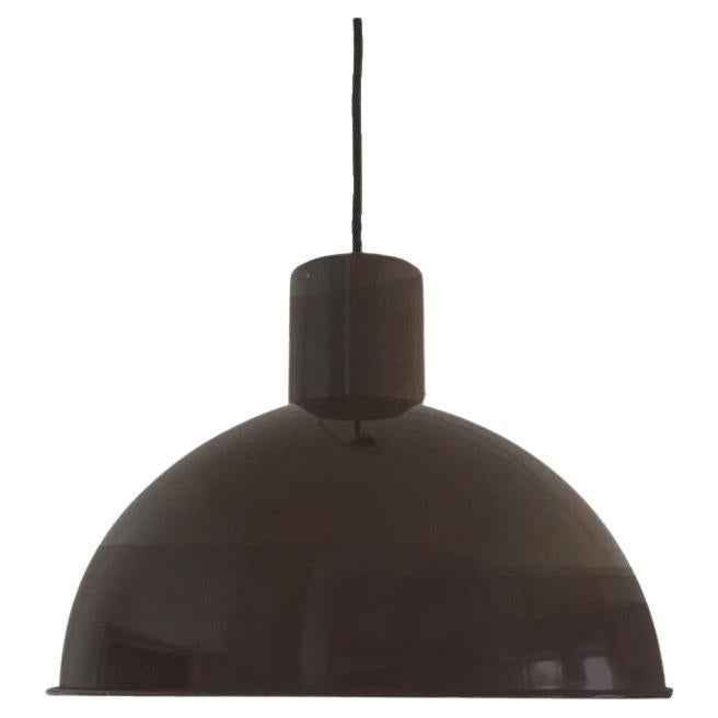 Dänische Metallbünker-Maxi-Pendelleuchte aus der Mitte des Jahrhunderts von Johannes Hammerborg, 1970er Jahre