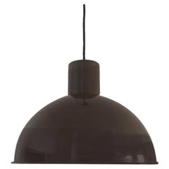 Dänische Metallbünker-Maxi-Pendelleuchte aus der Mitte des Jahrhunderts von Johannes Hammerborg, 1970er Jahre
