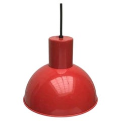 Mid-Century Modern Danish Metal Bunker Mini Pendant Lamp Johannes Hammerborg